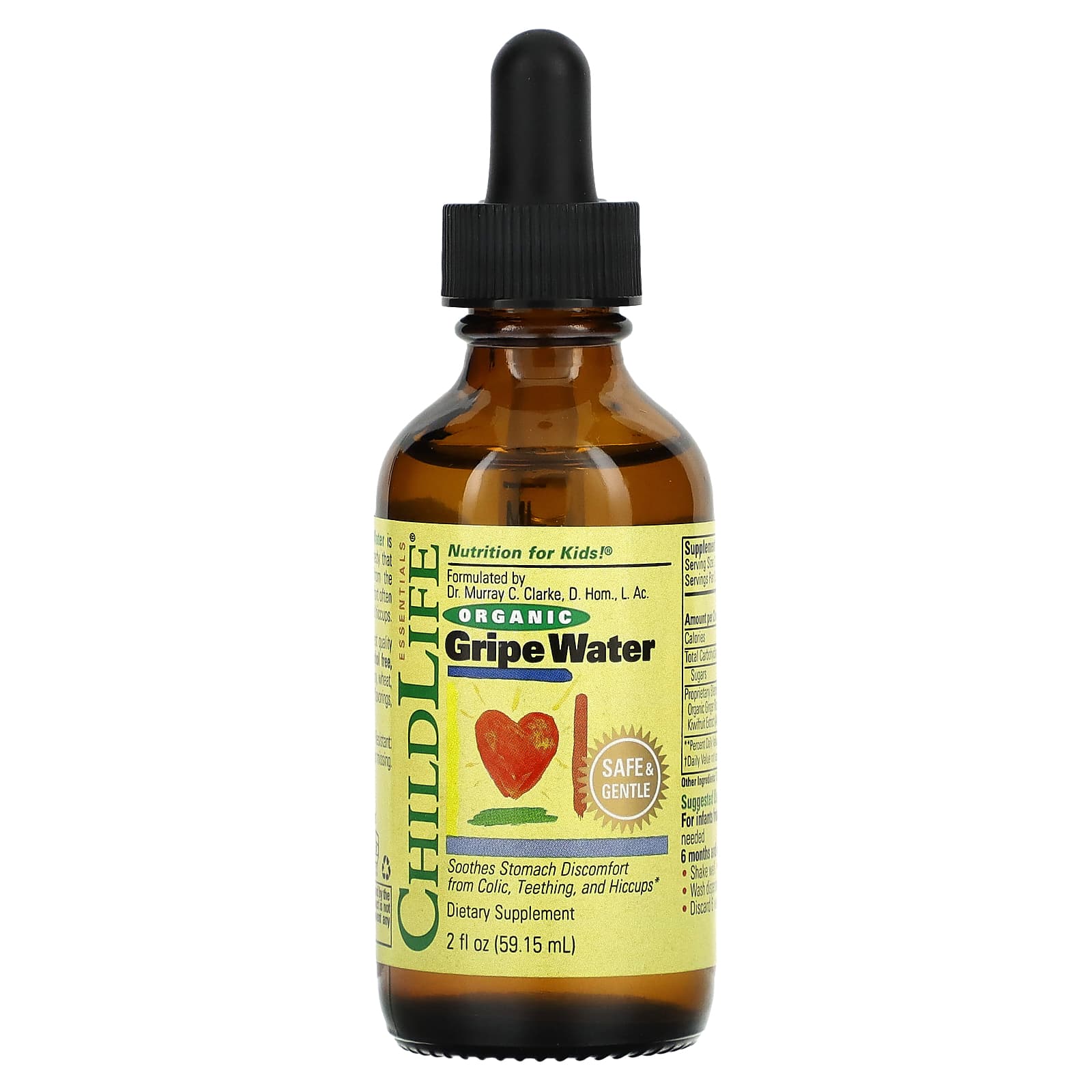 ChildLife Essentials, Органическая Вода против Коликов, 2 жидких унций (59,15 мл)