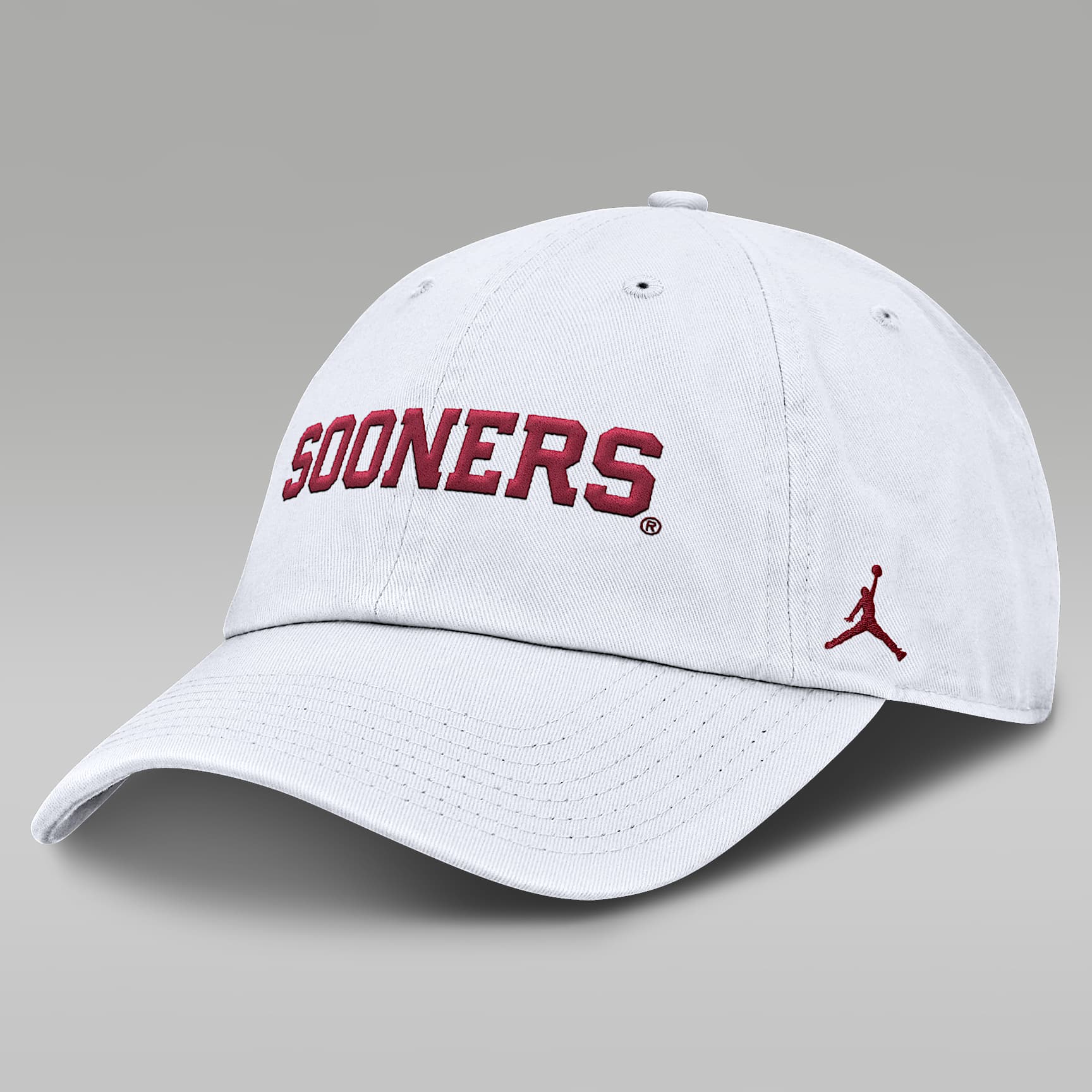 Oklahoma Sooners Core Club Mascot Wordmark Men's Jordan Brand College Adjustable Hat