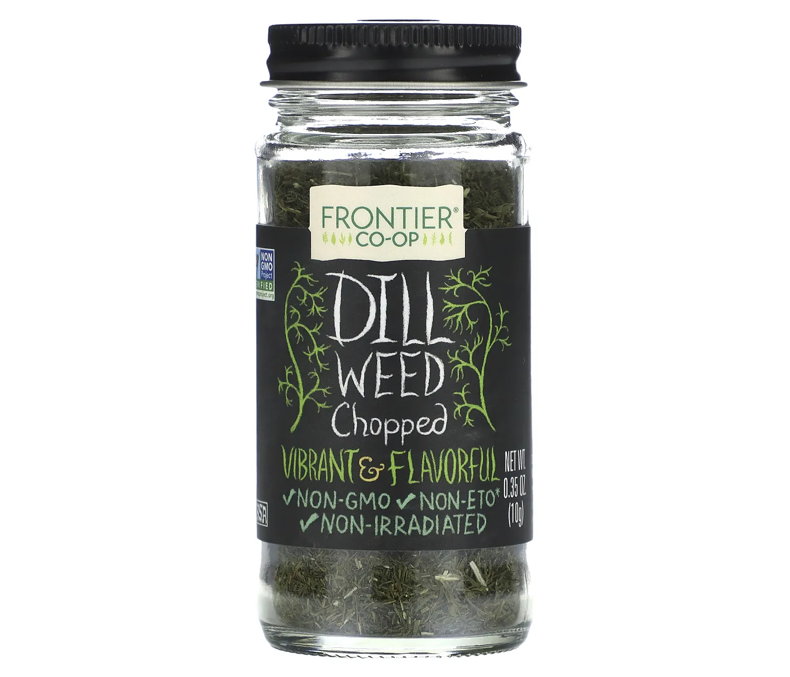 Frontier Co-op, Dill Weed, Chopped, 0.35 oz (10 g)