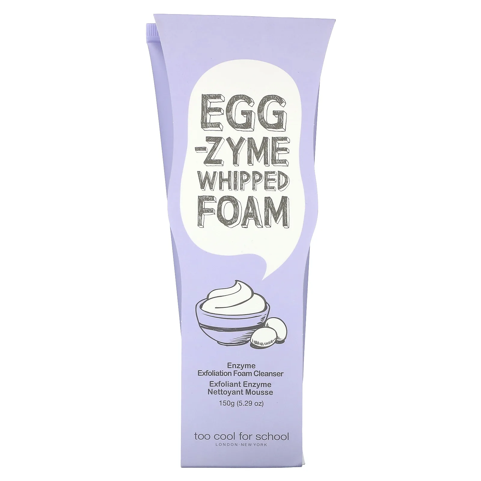 Too Cool for School, Egg-zyme, взбитая пенка для умывания, 150 г (5,29 унции)