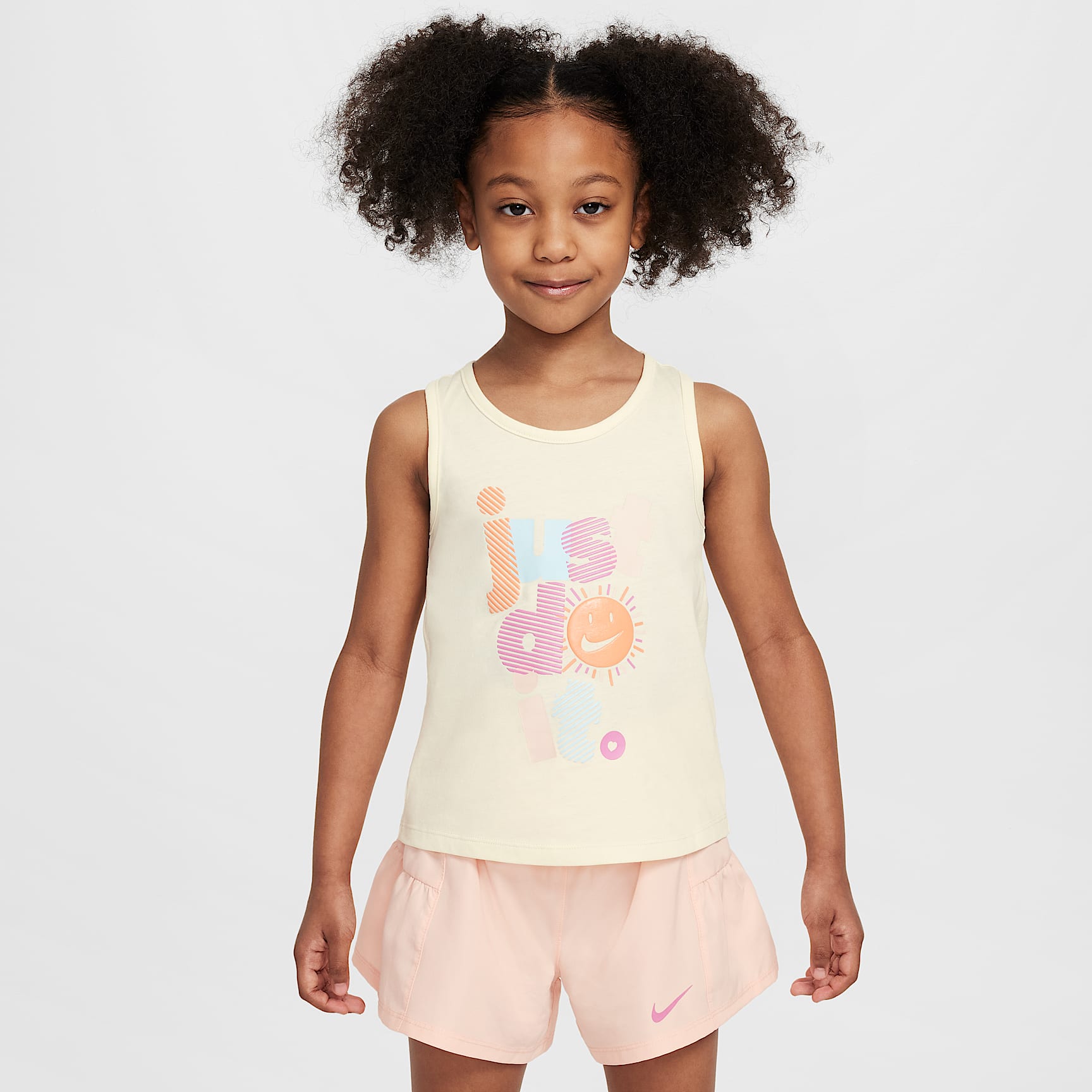 Nike Dri-FIT Sunny Swoosh Little Kids' Tank and Shorts Set