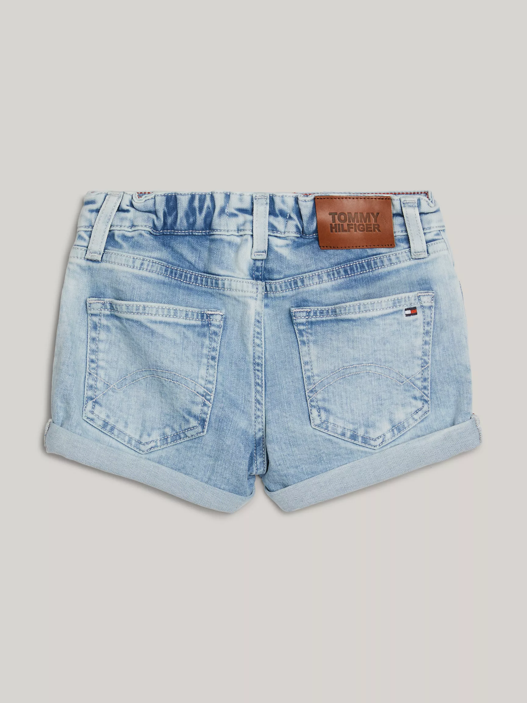 Короткие шорты для девочек Tommy Hilfiger, Детские узкие джинсовые шорты