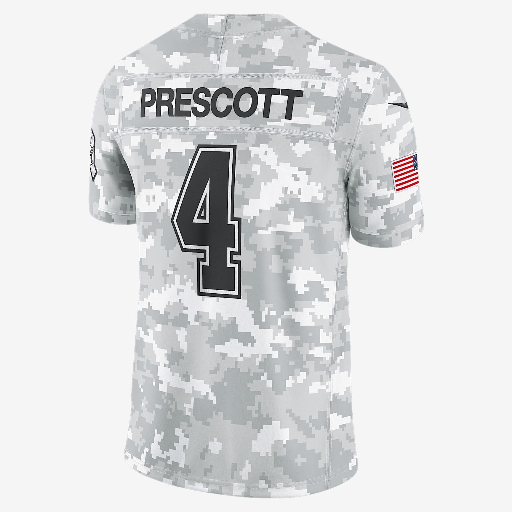 Dak Prescott Dallas Cowboys Salute to Service Men's Nike Dri-FIT NFL Limited Jersey
