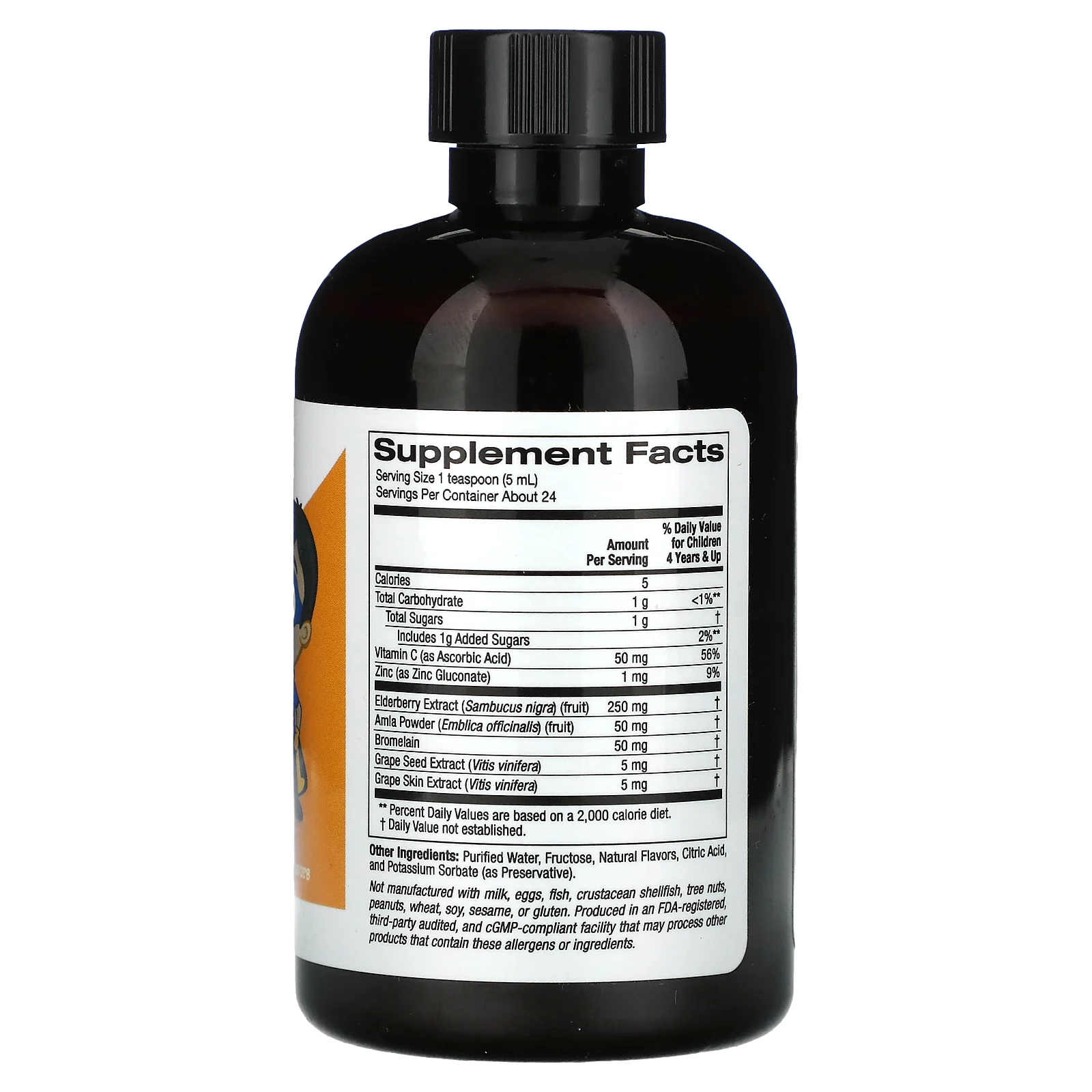 California Gold Nutrition, жидкое средство от аллергии для детей, без спирта, с виноградным вкусом, 118 мл (4 жидк. унции)