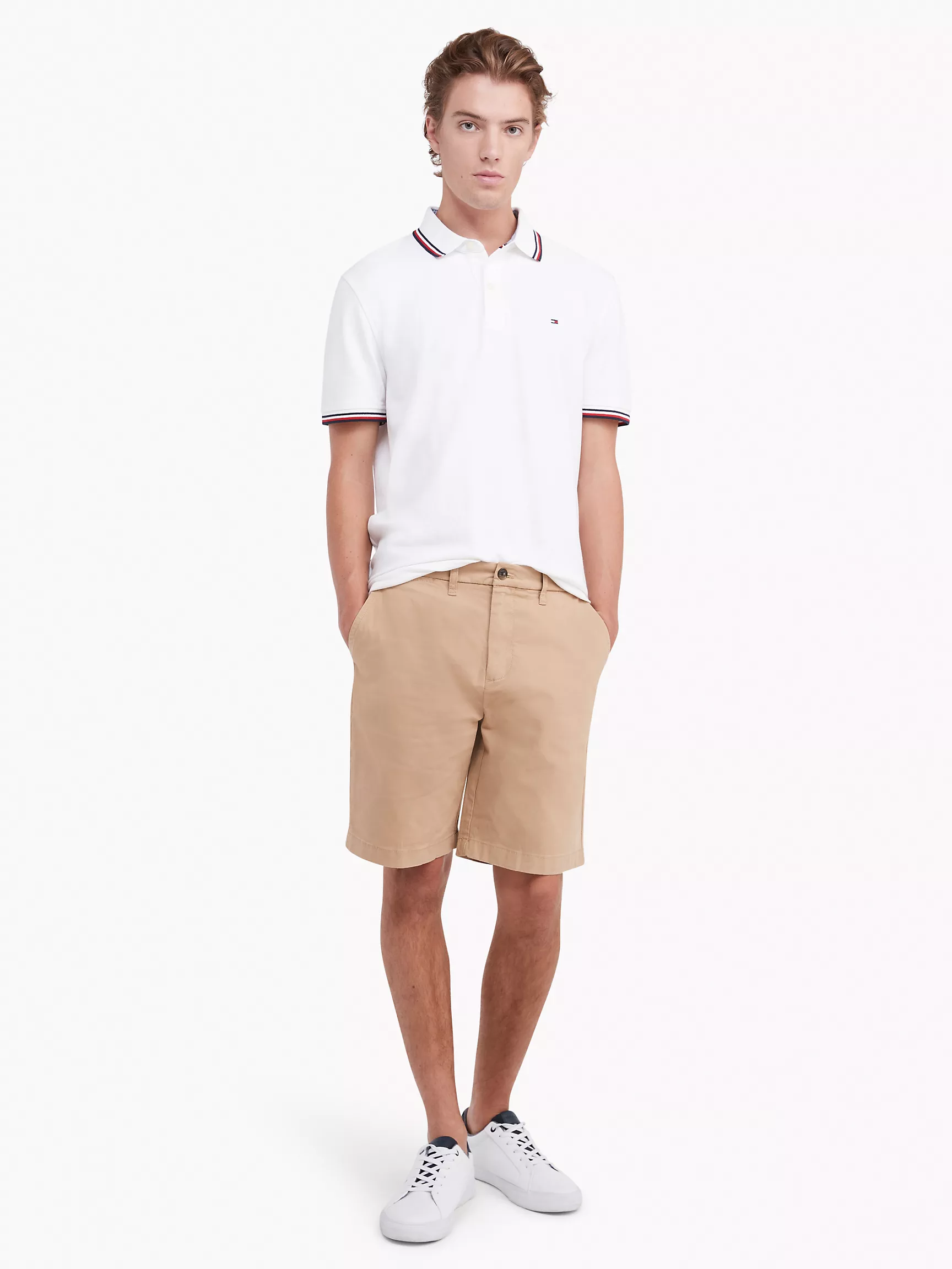 Мужские шорты Tommy Hilfiger, Прямые шорты чинос из твила длиной 9 дюймов