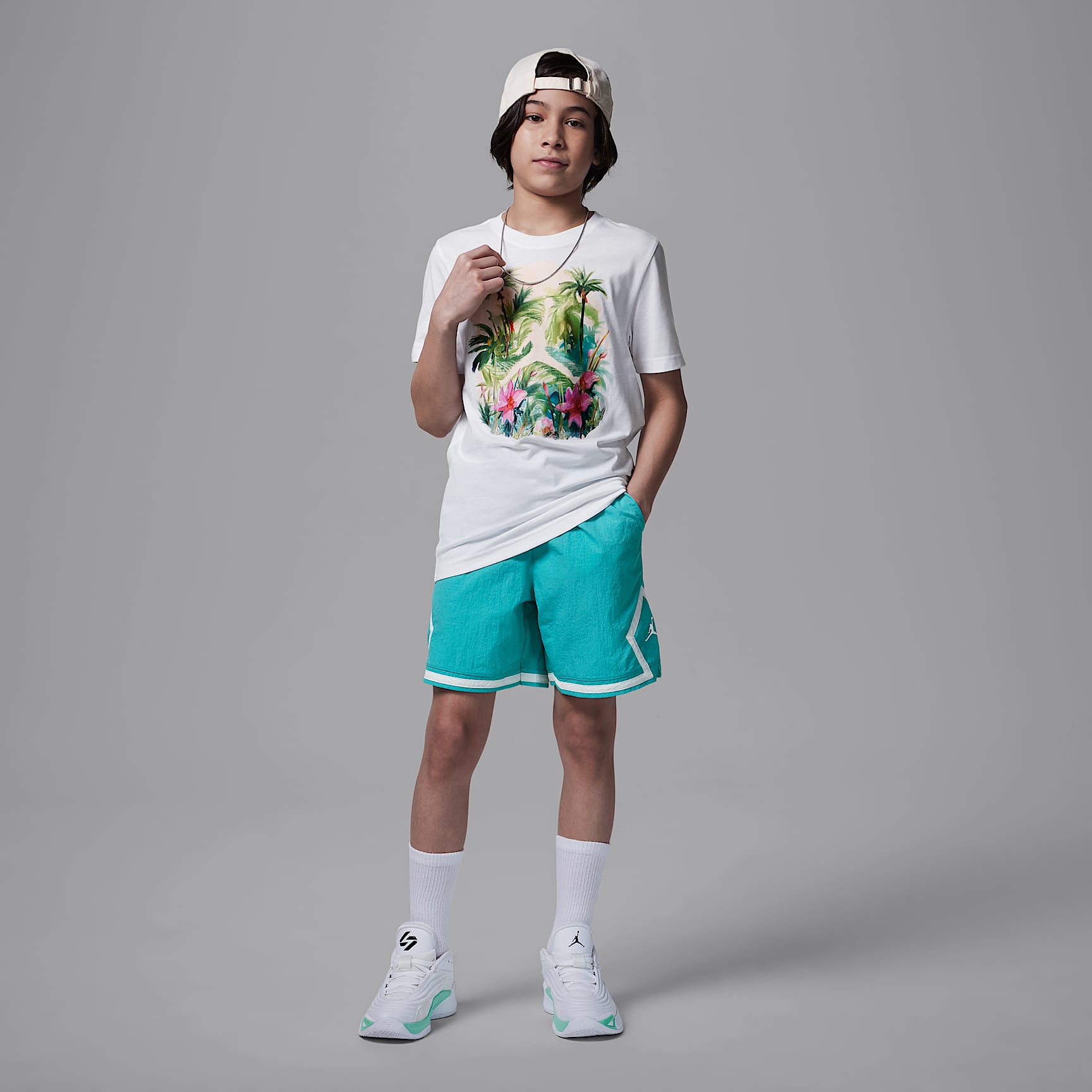 Jordan Flight Essentials Big Kids' Poolside Jumpman T-Shirt