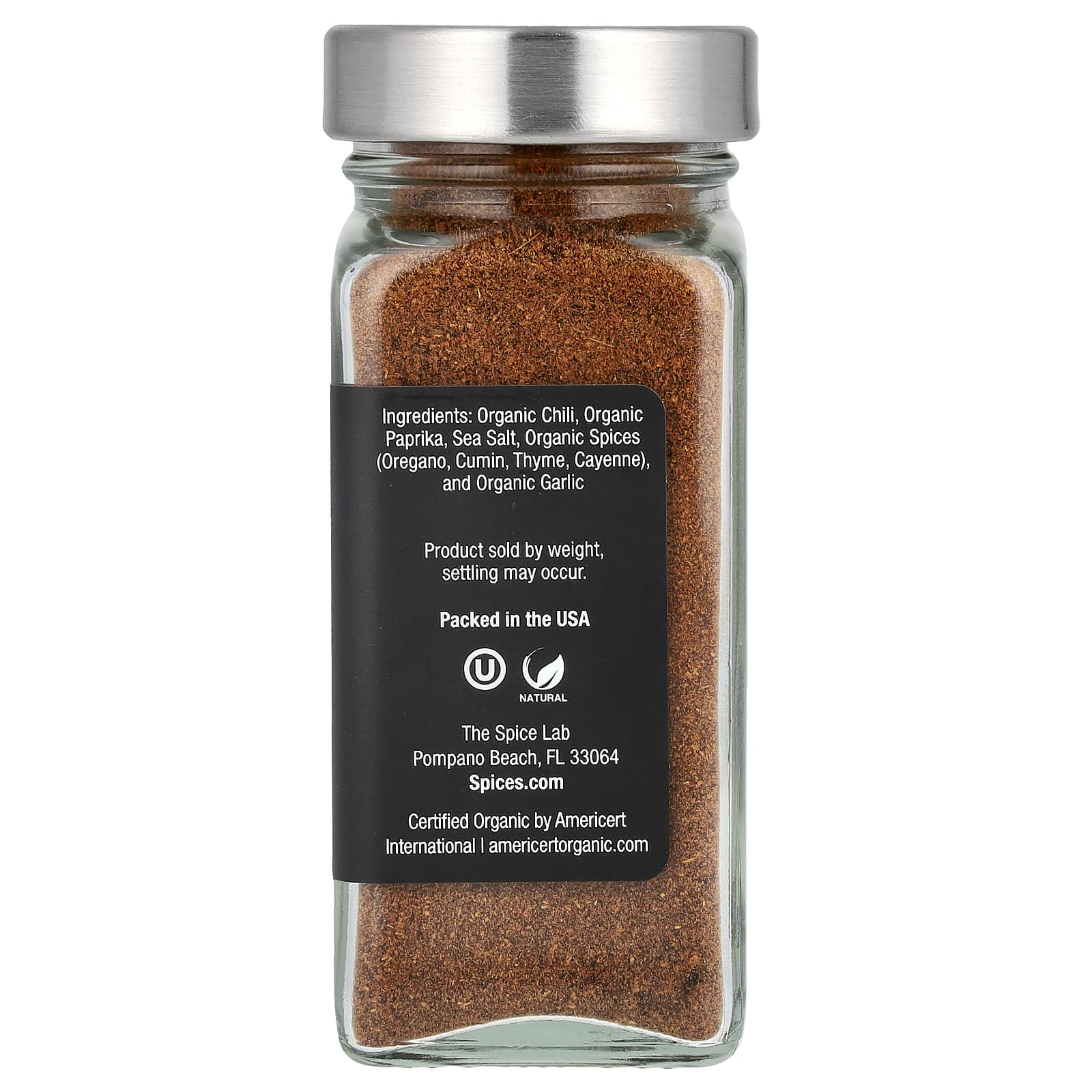 The Spice Lab, Смесь органических порошков с чили, 51 г (1,8 унции)