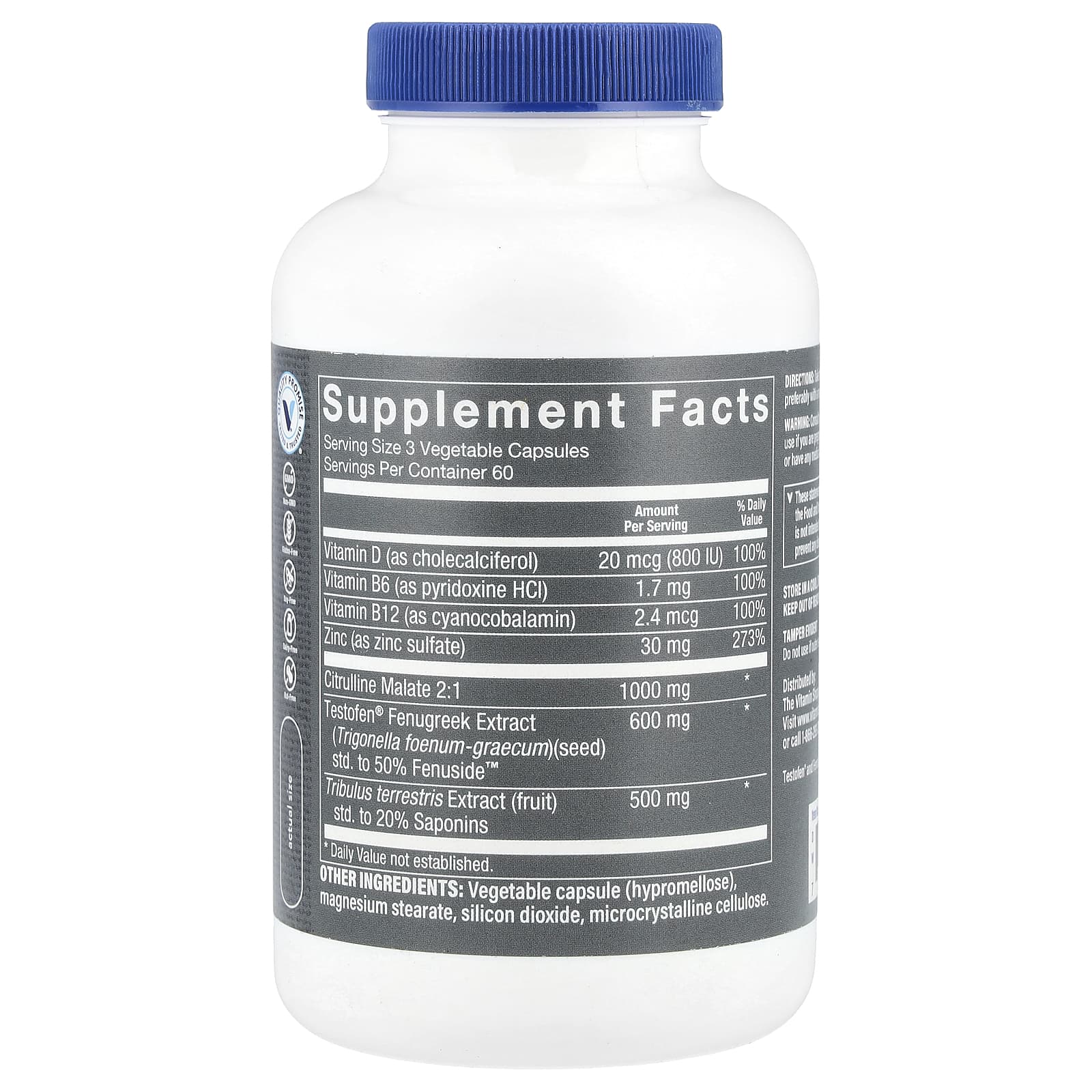 The Vitamin Shoppe, Men's Ultimate Man-T, 180 растительных капсул