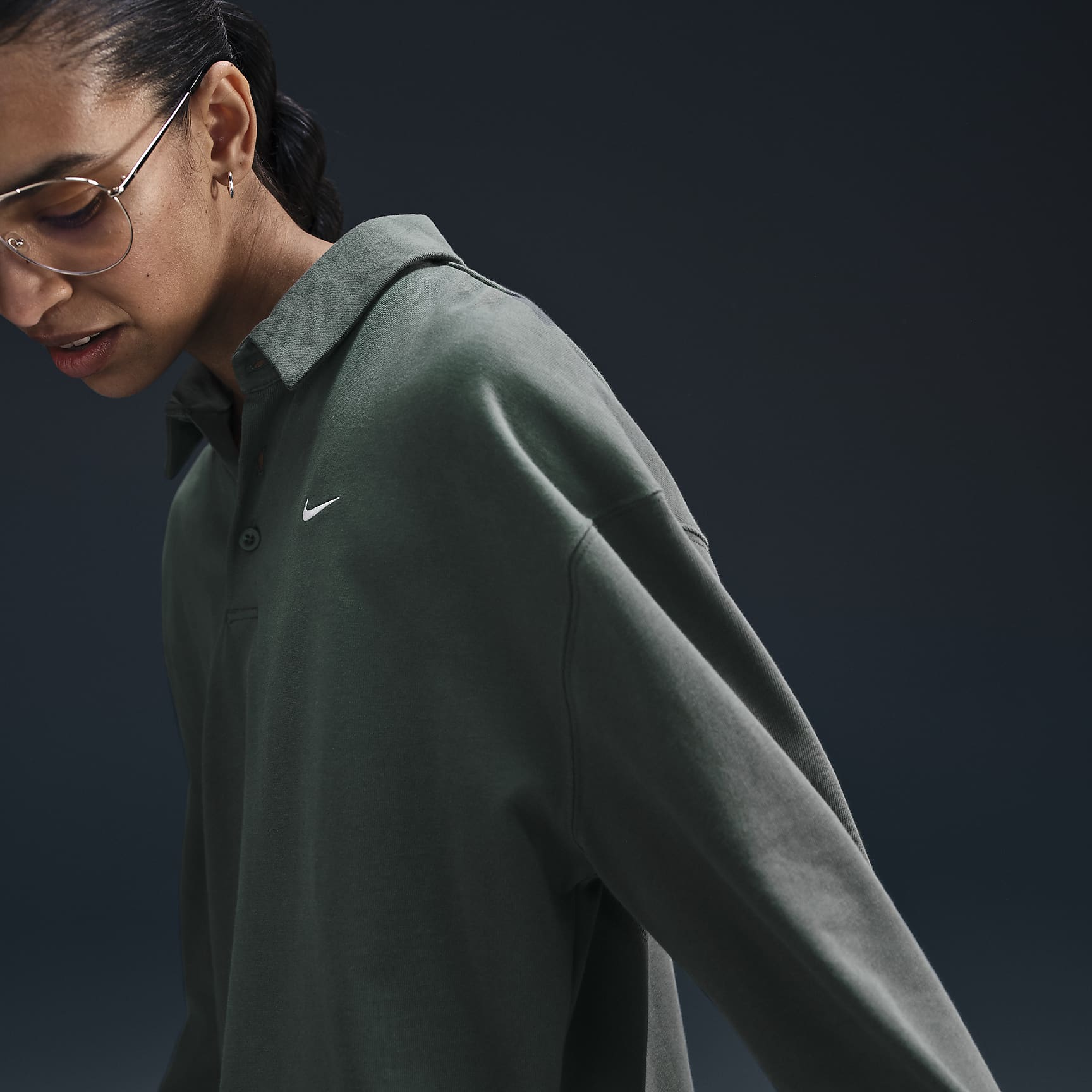 Nike Sportswear Essential Women's Oversized Long-Sleeve Polo