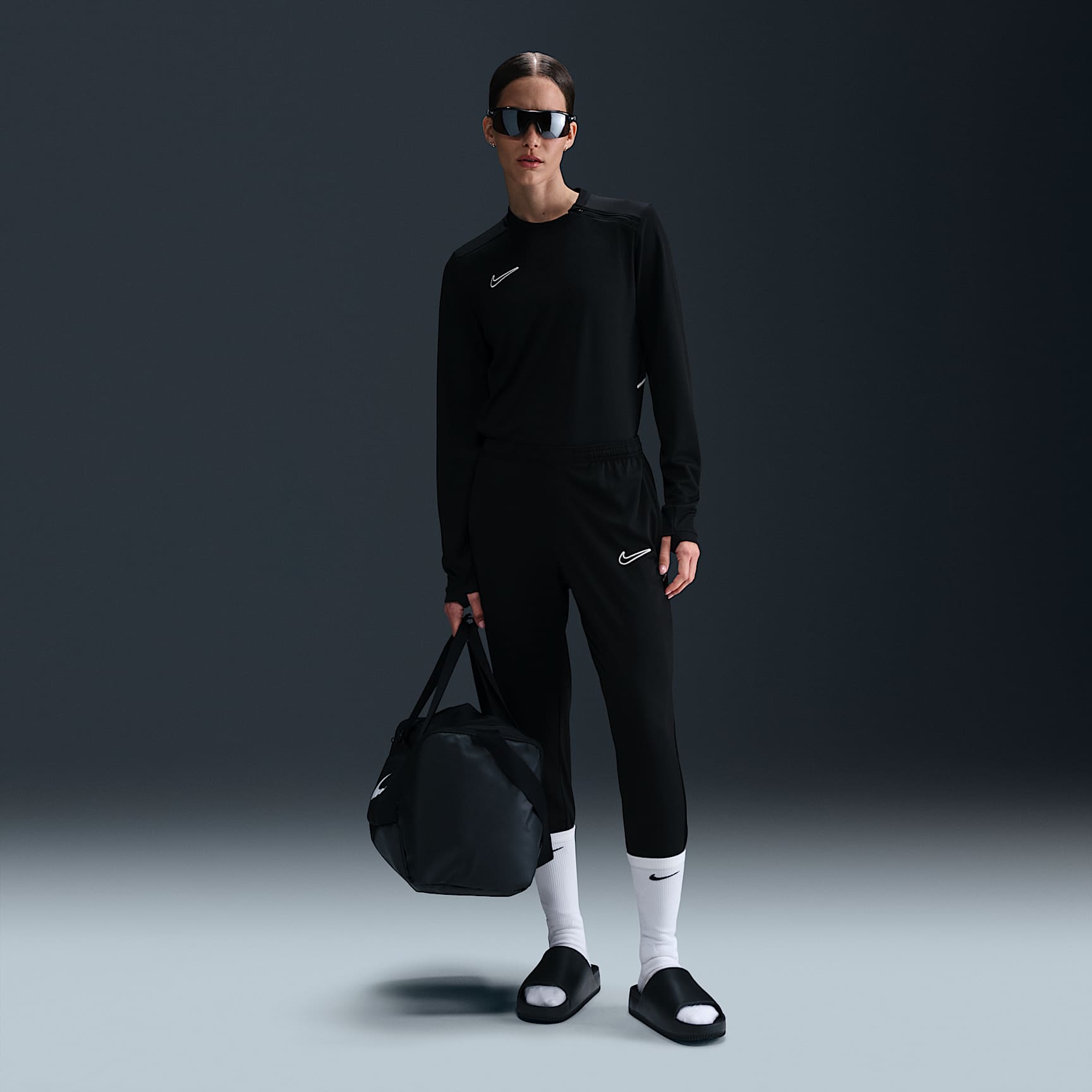 Nike Academy Women's Dri-FIT Crew-Neck Long-Sleeve Soccer Top