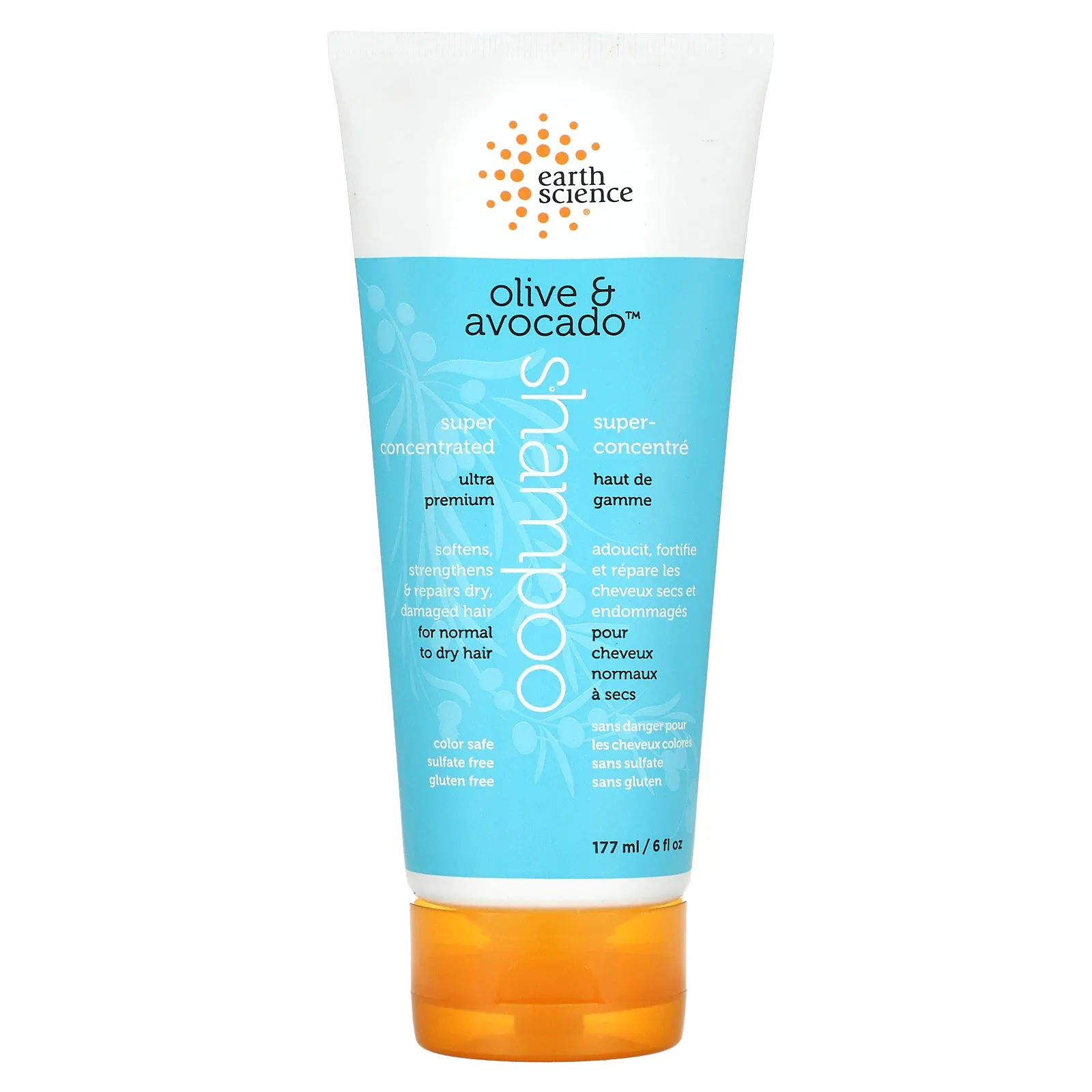 Earth Science, Супер концентрированный шампунь, оливка и авокадо, 177 мл (6 жидких унций)