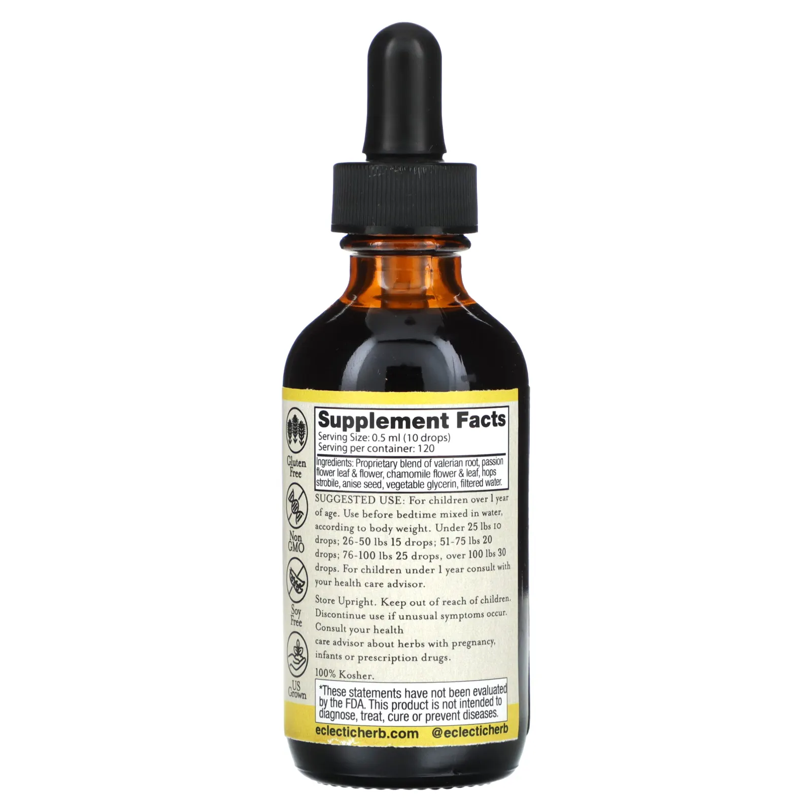 Eclectic Herb, Kids Herbs, для сна, 60 мл (2 жидк. Унции)