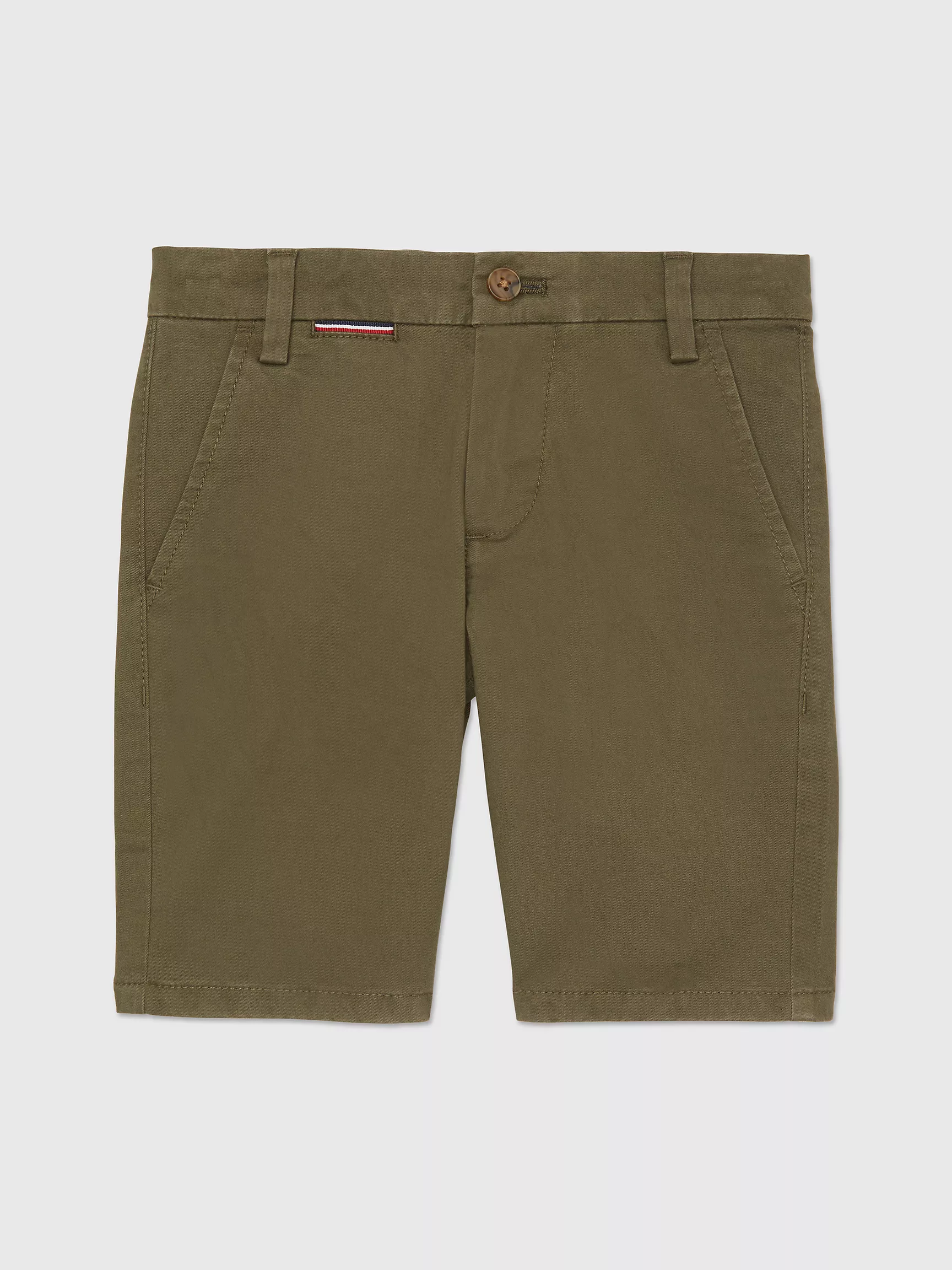 Короткие шорты для мальчиков Tommy Hilfiger, Детские однотонные эластичные шорты чинос