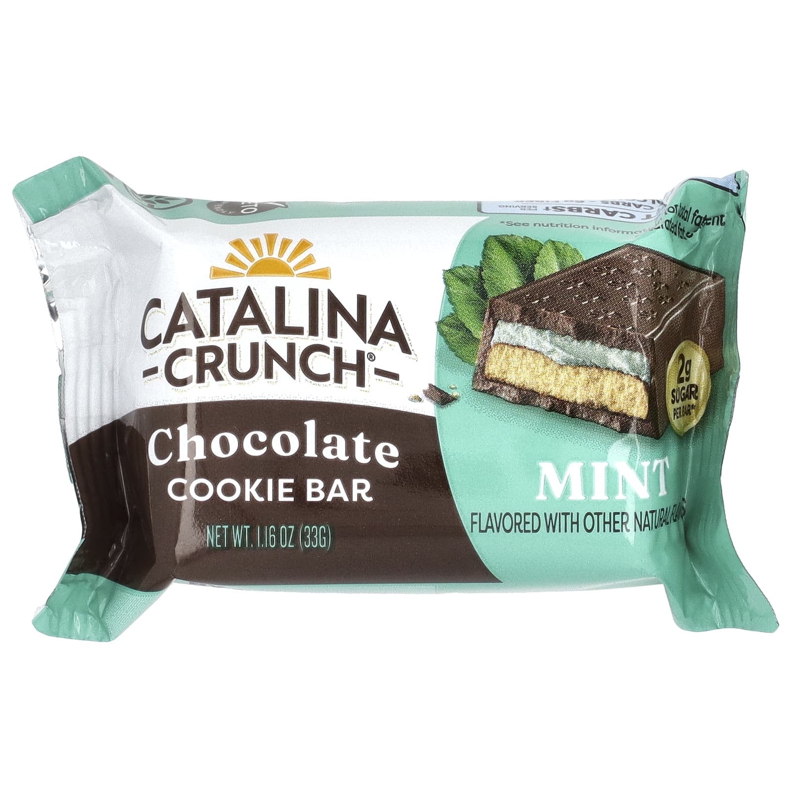 Catalina Crunch, Шоколадное печенье, мята, 4 плитки, 33 г (1,16 унции)