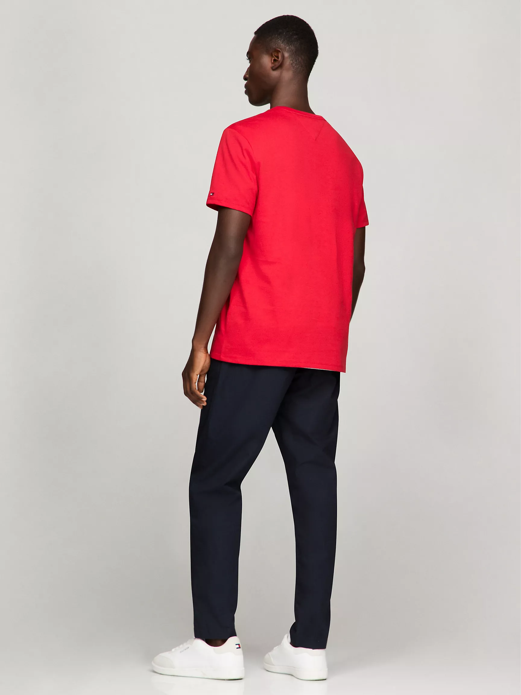 Мужская футболка Tommy Hilfiger, Футболка с вышитым логотипом Hilfiger