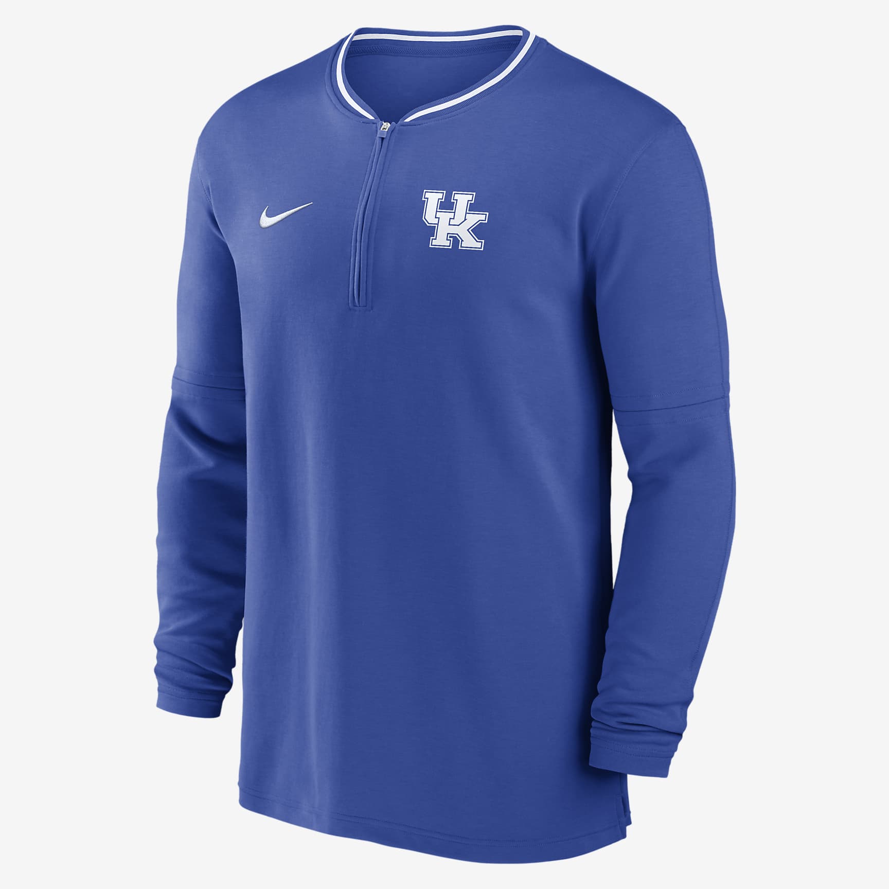 Kentucky Wildcats Sideline Coach Men's Nike Dri-FIT College 1/2-Zip Long-Sleeve Top
