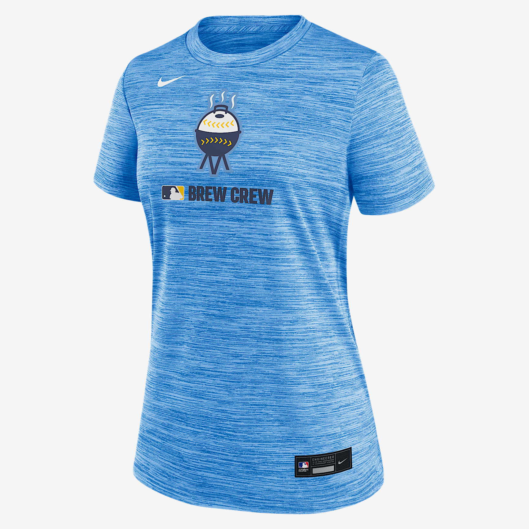 Milwaukee Brewers Authentic Collection City Connect Velocity Women's Nike Dri-FIT MLB T-Shirt