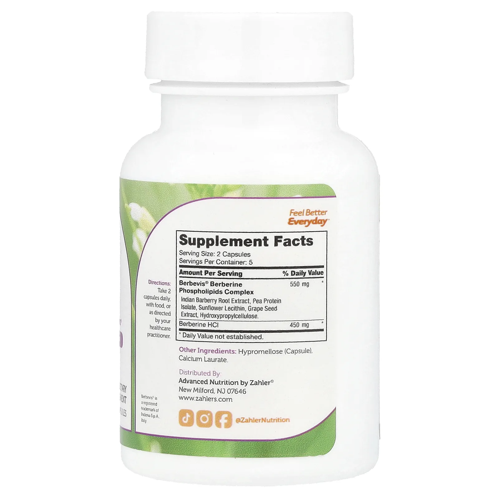 Zahler, Берберин`` 10 капсул