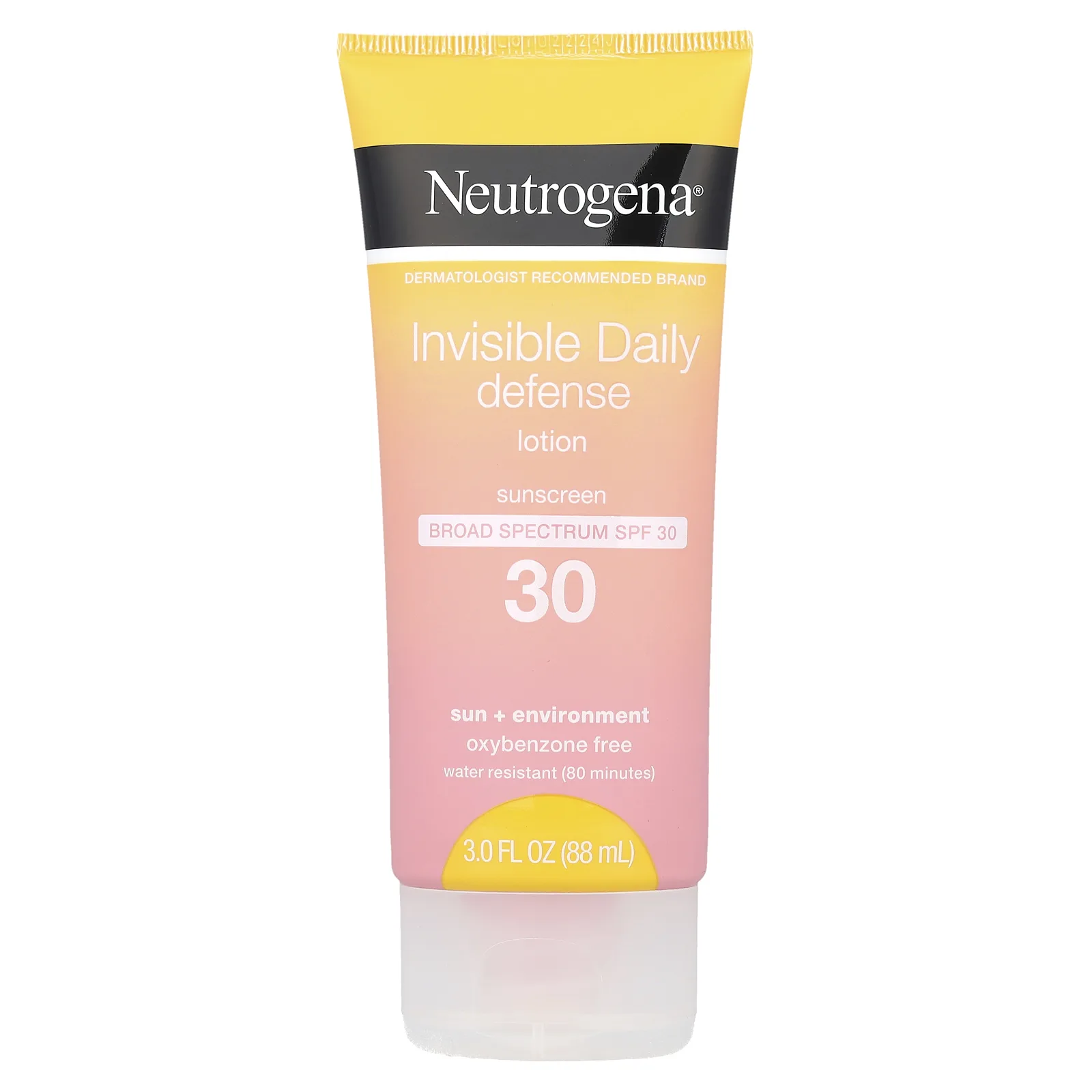 Neutrogena, солнцезащитный лосьон, невидимая ежедневная защита, SPF 30, 88 мл (3 жидк. унции)