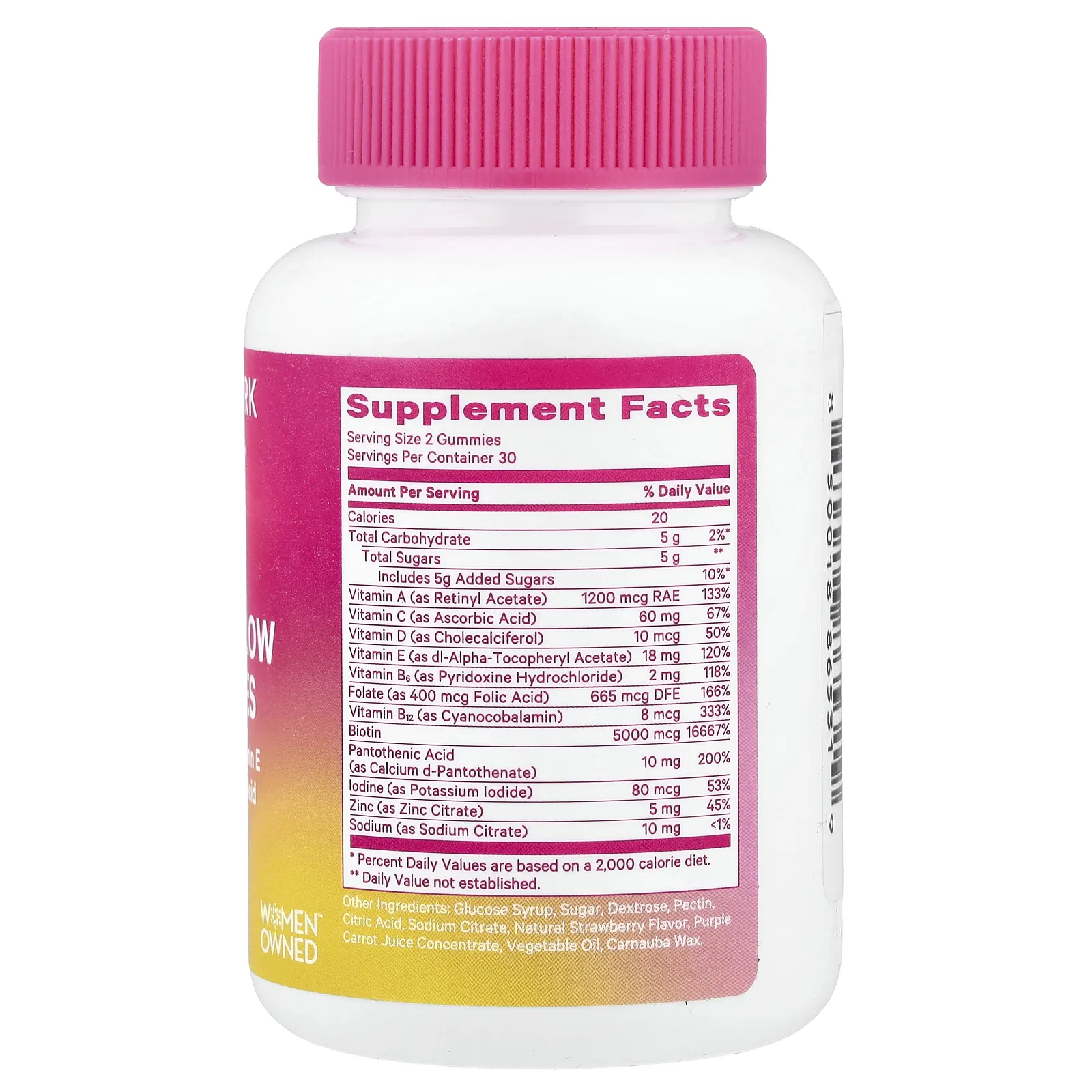 Pink Stork, Total Glow, жевательные таблетки, со вкусом клубники, 60 жевательных таблеток