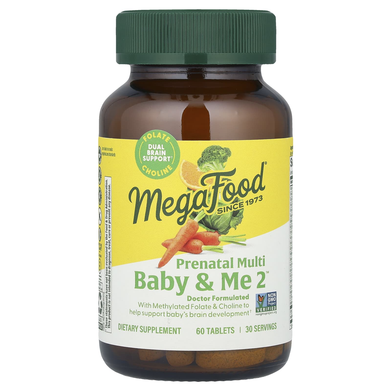 MegaFood, Baby & Me 2, витамины для беременных, 60 таблеток