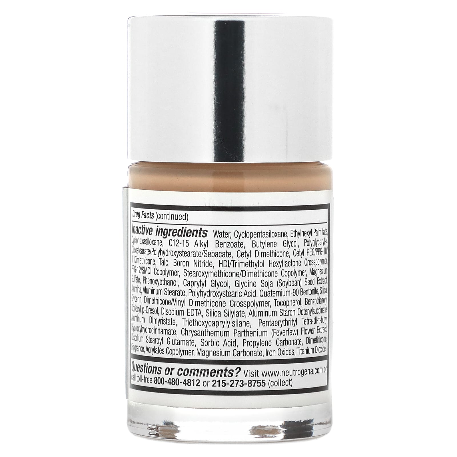 Neutrogena, Жидкая косметика для здоровой кожи, SPF 20, бафф 30, 30 мл (1 жидк. Унция)