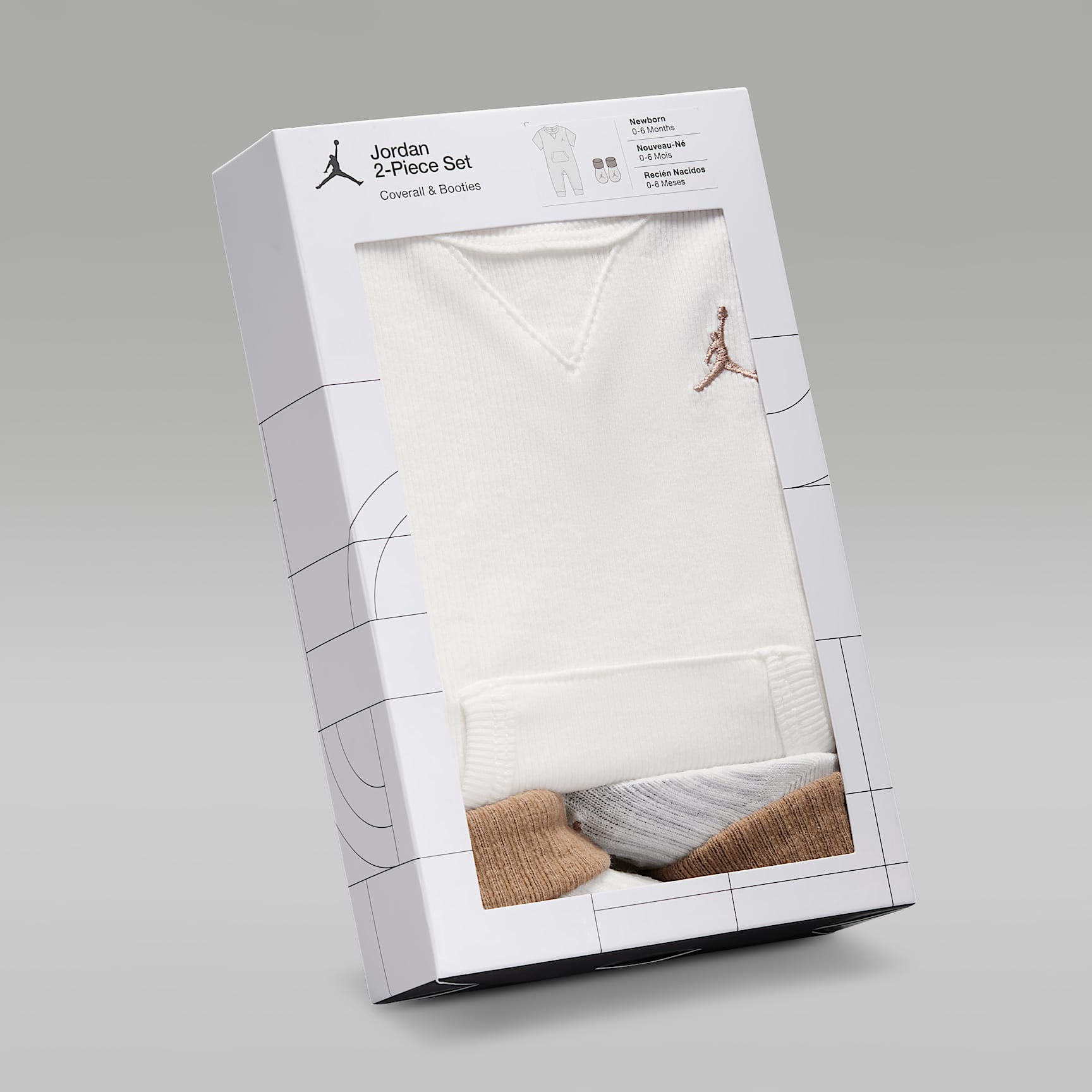 Jordan Baby Essential 2-Piece Short Sleeve Coverall Set