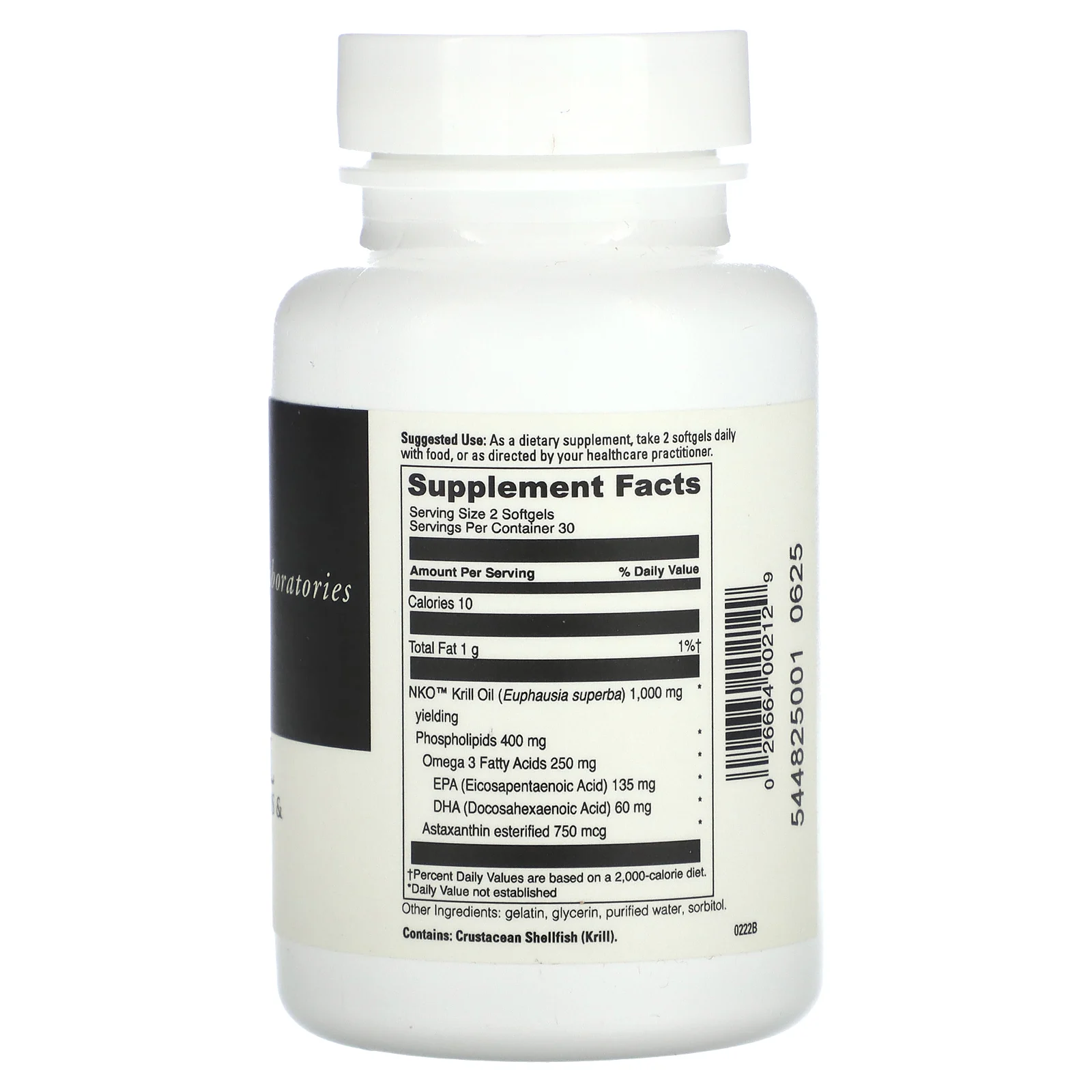 DaVinci Laboratories of Vermont, Криль, масло, 60 капсул