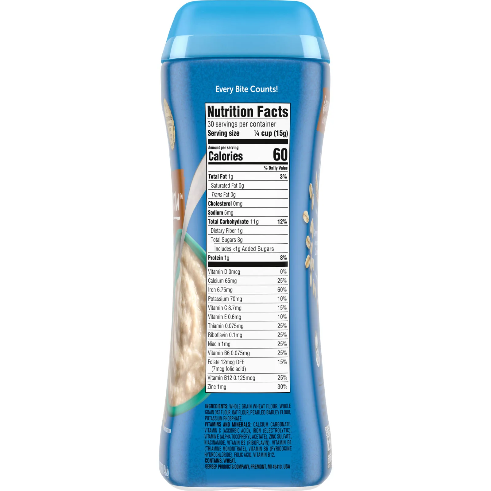 Gerber, Мультизлаковая каша, 2nd Foods, 454 г (16 унций)