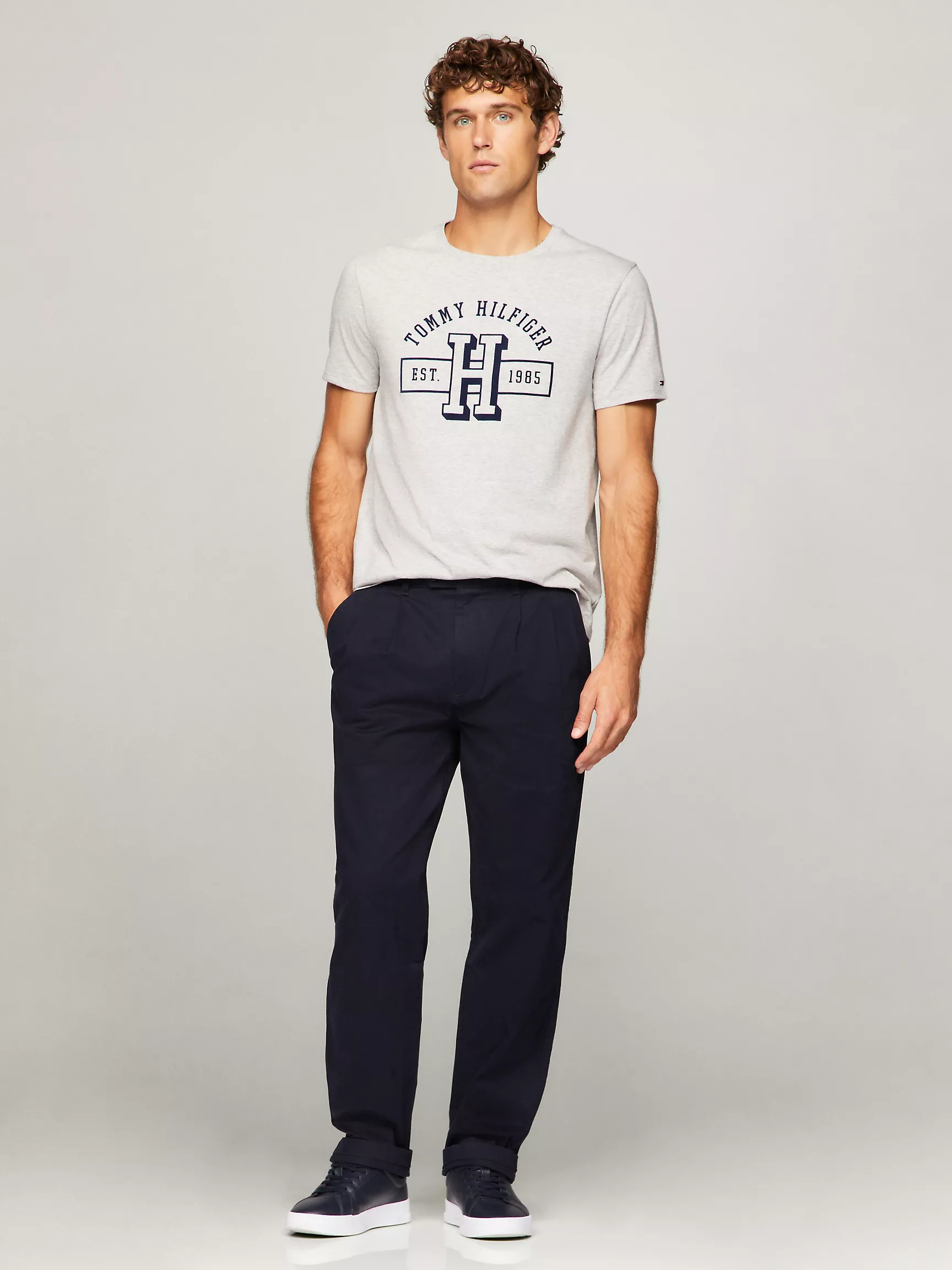 Мужская футболка Tommy Hilfiger, Футболка с логотипом Hilfiger Established