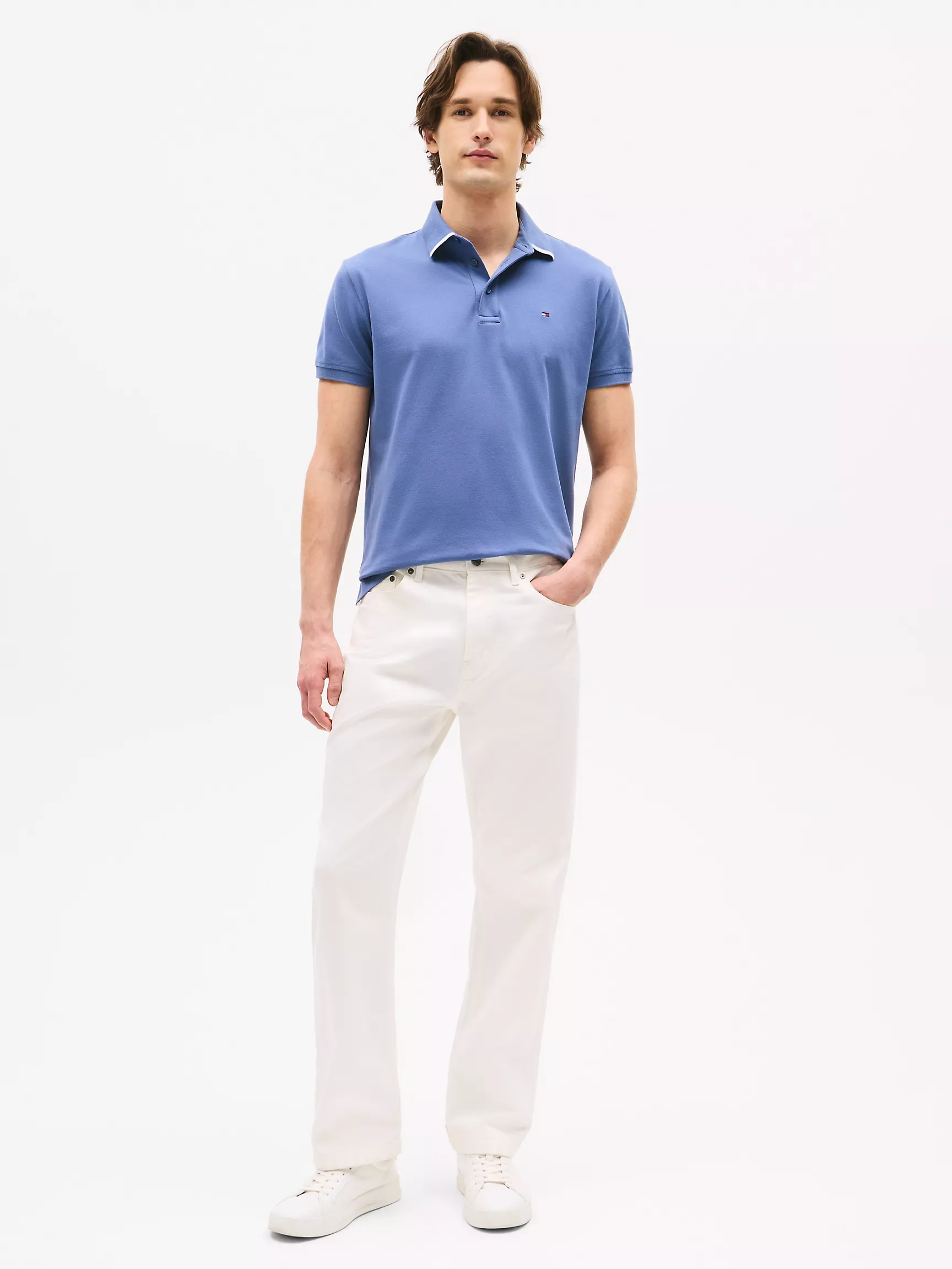 Мужское поло Tommy Hilfiger, Стандартное поло с логотипом под воротником