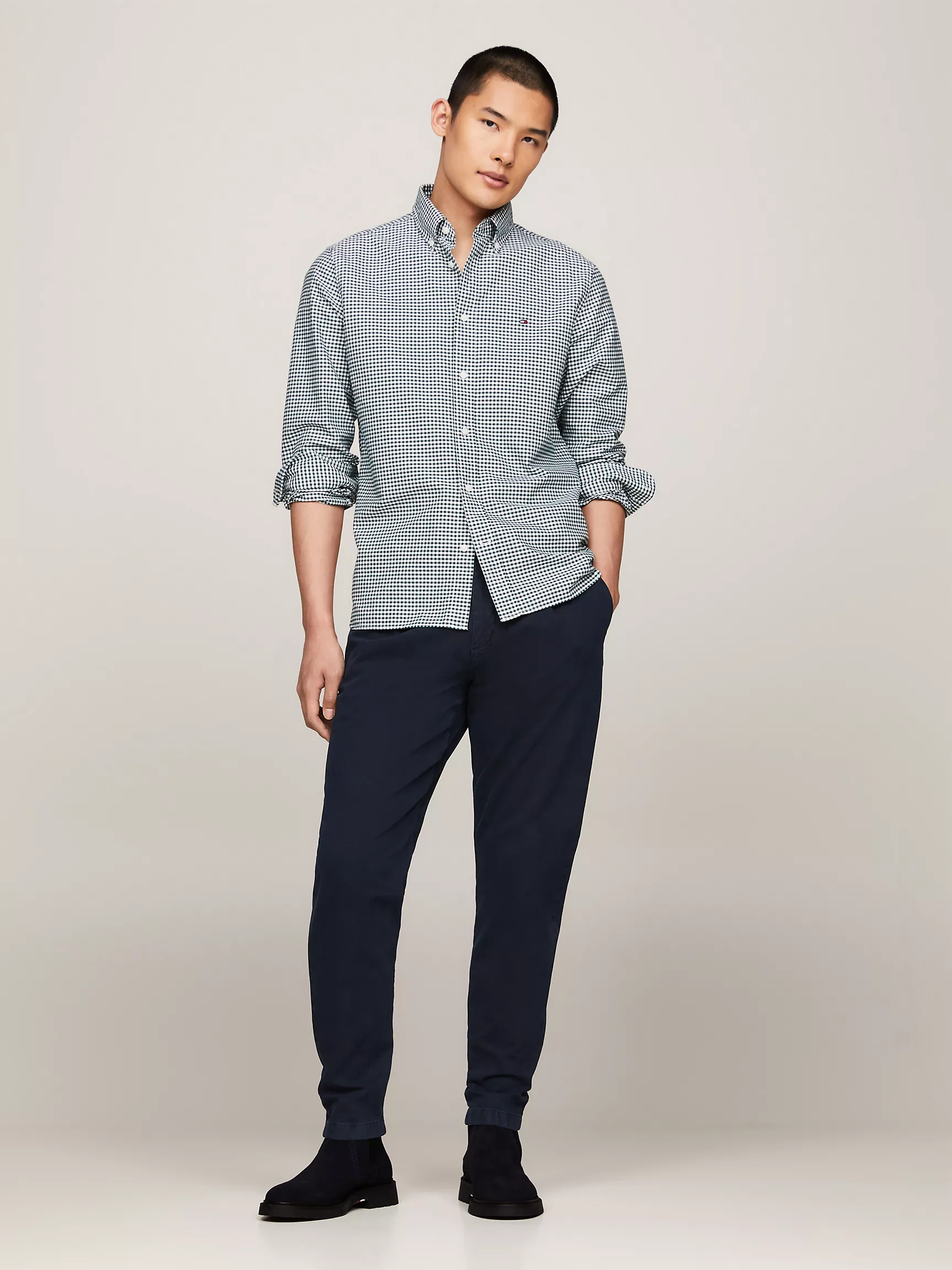 Мужские ботинки Tommy Hilfiger, Замшевые челси с флаговым логотипом Tommy