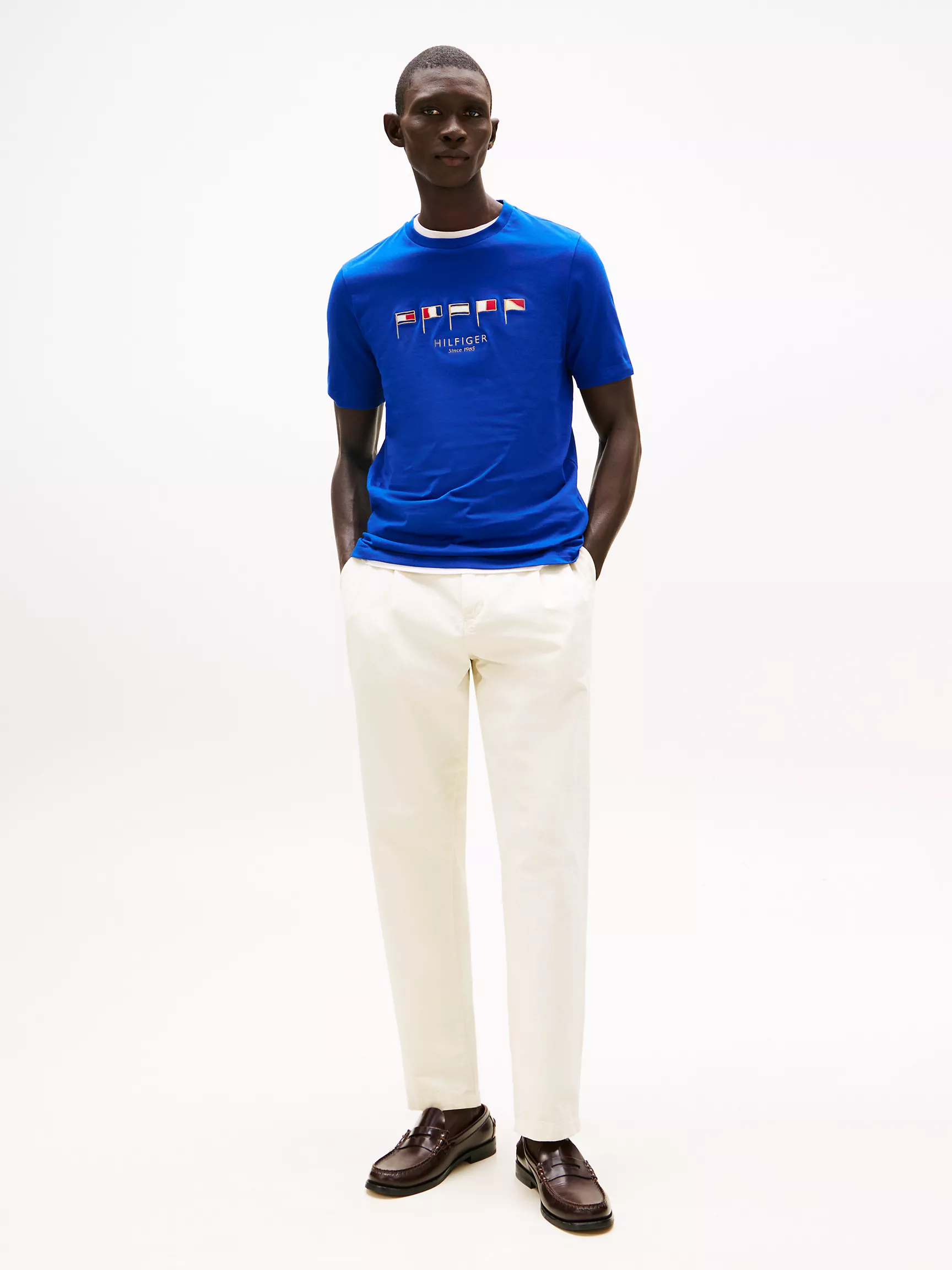 Мужская футболка Tommy Hilfiger, Футболка с вышитым морским флагом