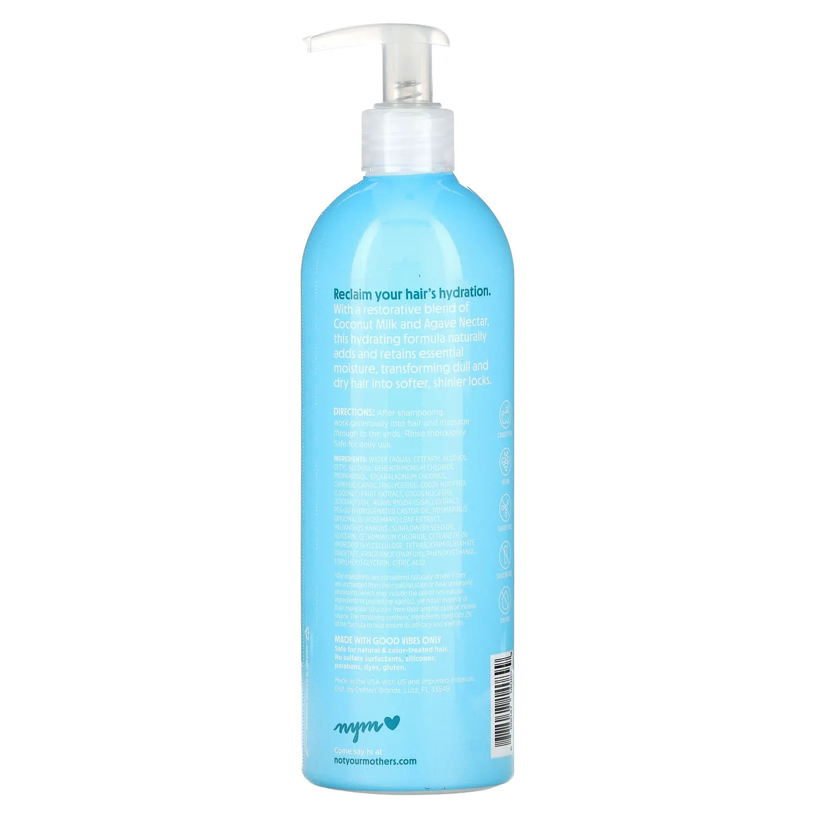 Not Your Mother's, Кондиционер для кокосового молока и нектара агавы, 450 мл (15,2 жидк. Унции)