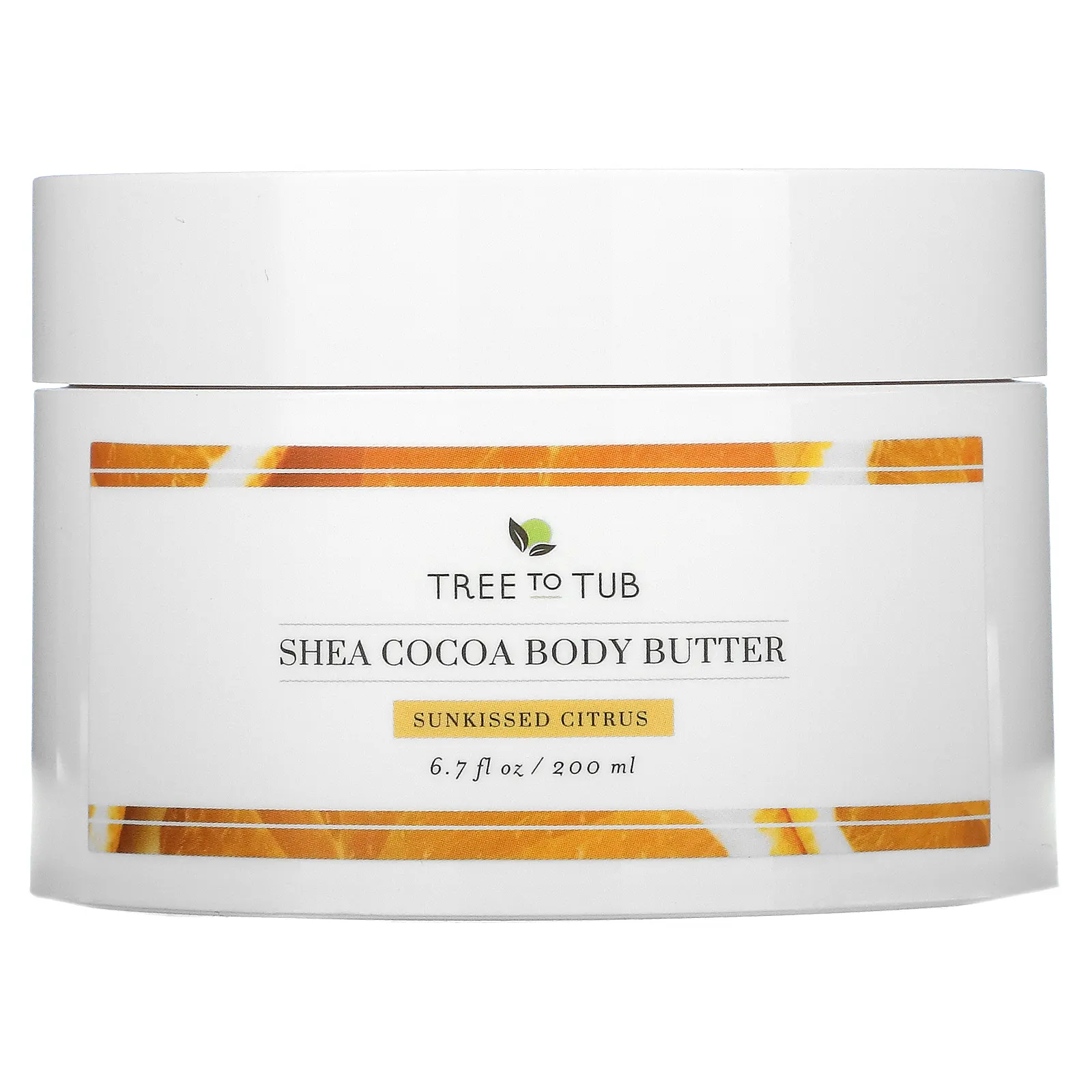 Tree To Tub, увлажняющее крем-масло для тела с маслом ши, нежирное, для увлажнения сухой и чувствительной кожи, цитрус, 200 мл (6,7 жидк. унции)