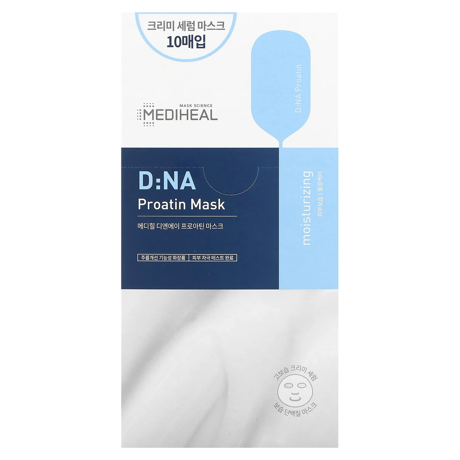 MEDIHEAL, DNA Proatin Beauty Mask, 10 шт., По 25 мл