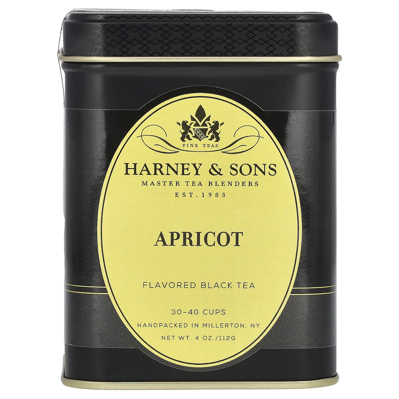 Harney & Sons, Абрикос, ароматизированный черный чай, 4 унции (112 г)