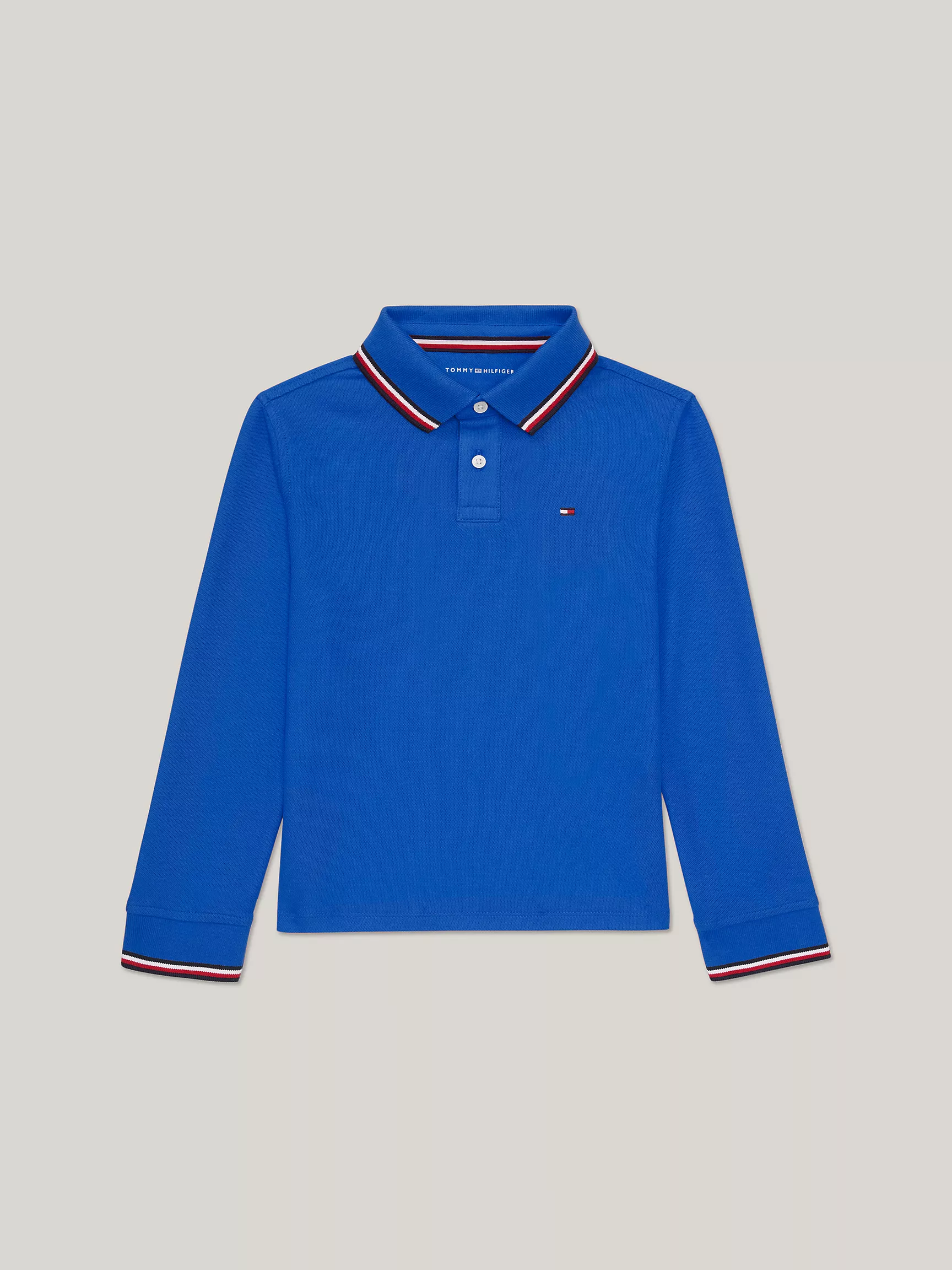 Рубашка-поло для мальчиков Tommy Hilfiger, Детское влагоотводящее поло Tommy с длинным рукавом