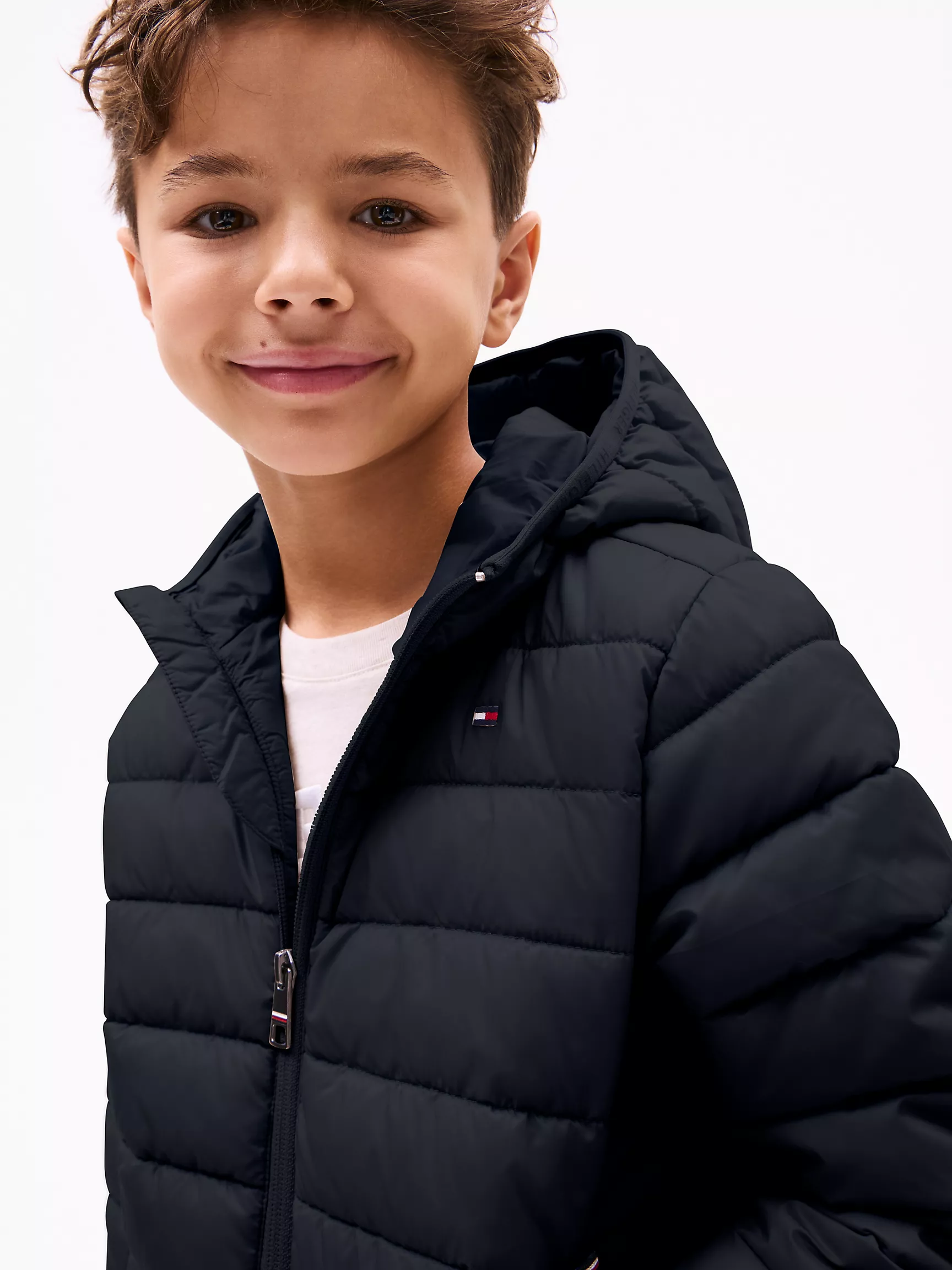 Куртка для мальчика Tommy Hilfiger, Детская водоотталкивающая складная куртка