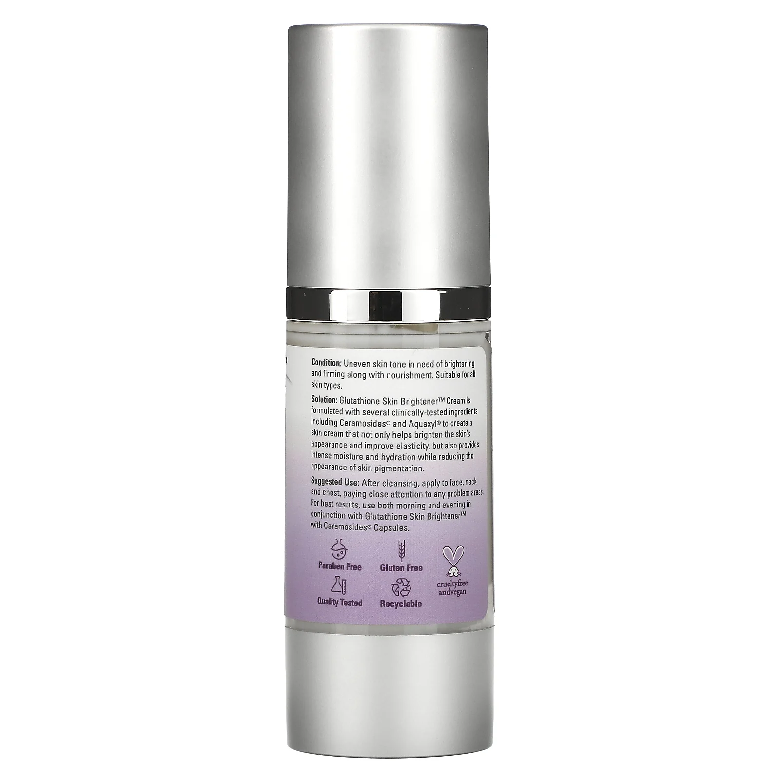 NOW Foods, Solutions, Осветлитель кожи с глутатионом, 2 жидких унции (59 мл)