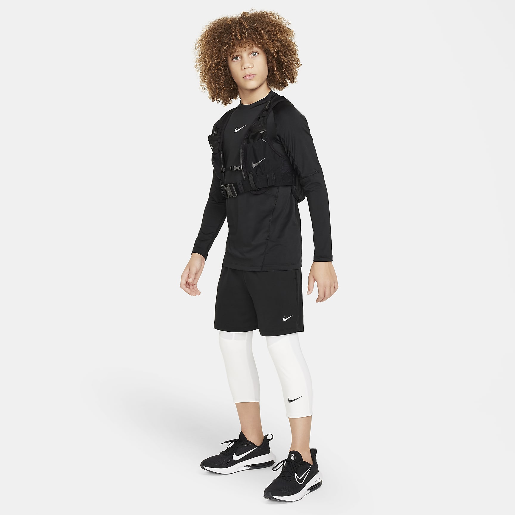 Nike Pro Big Kids' (Boys') Dri-FIT 3/4-Length Tights