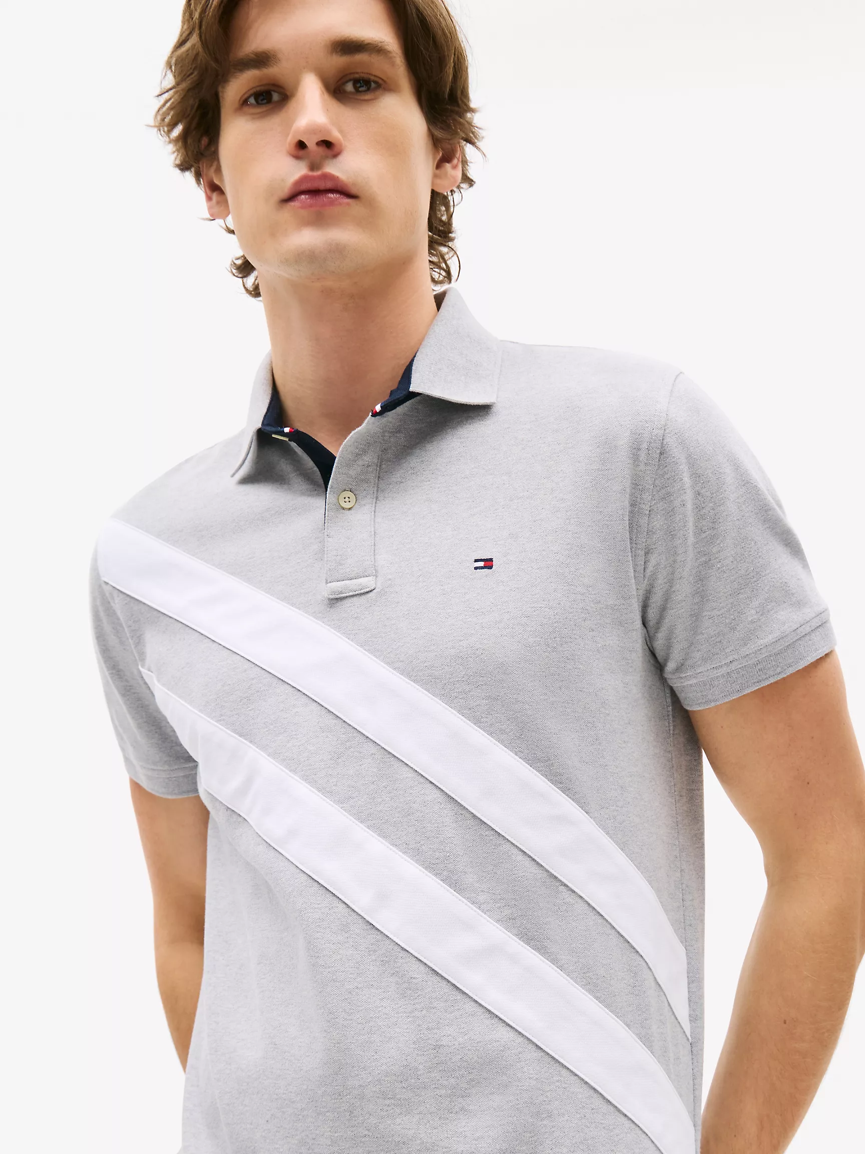 Мужское поло Tommy Hilfiger, Стандартное поло с полосками в стиле Banner