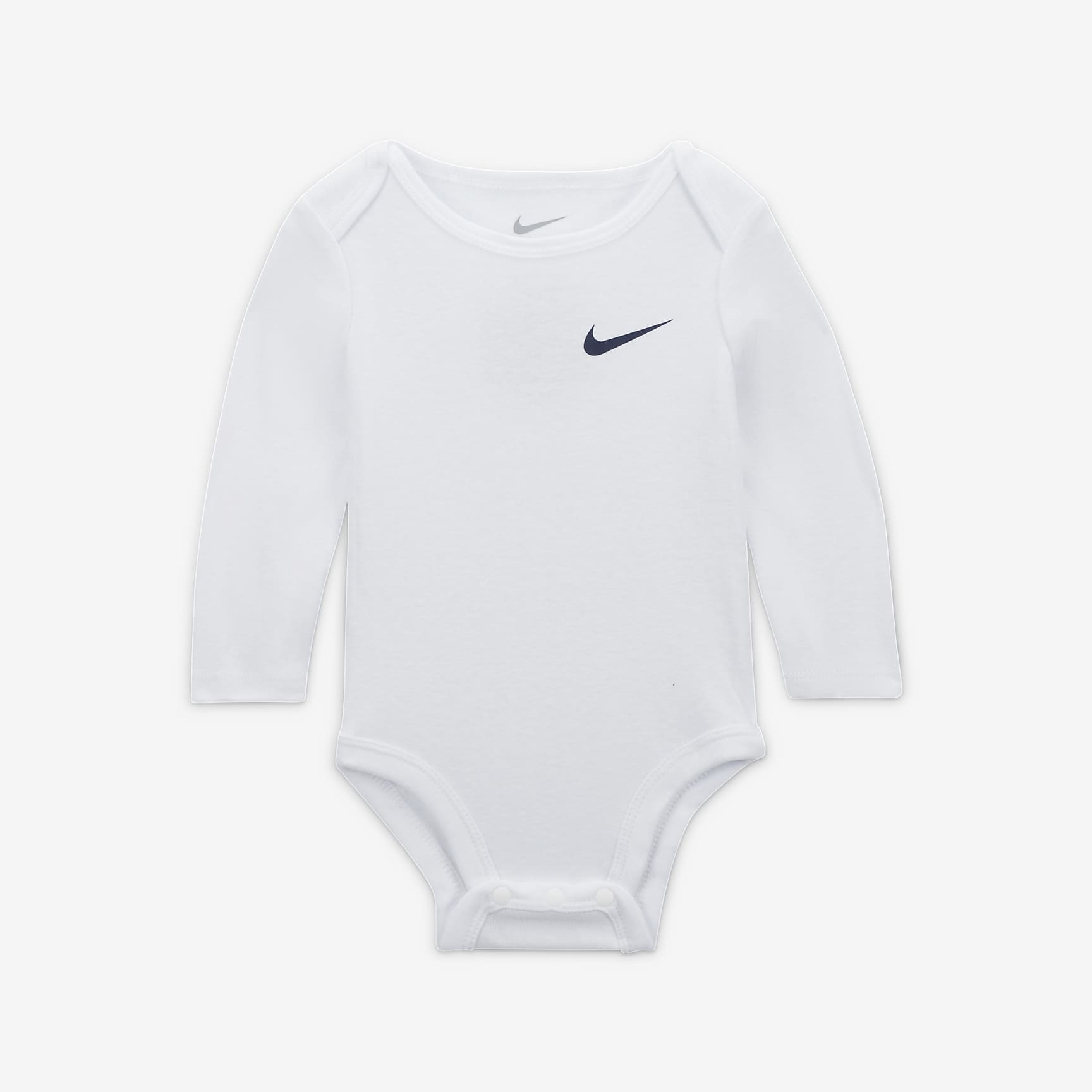 Nike Essentials Baby (0-9M) 3-Pack Long Sleeve Bodysuits