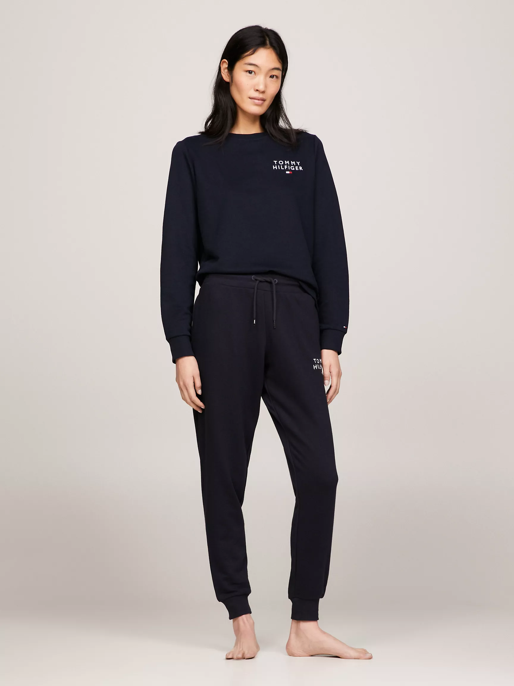 Женская толстовка Tommy Hilfiger, Однотонный топ для отдыха с логотипом