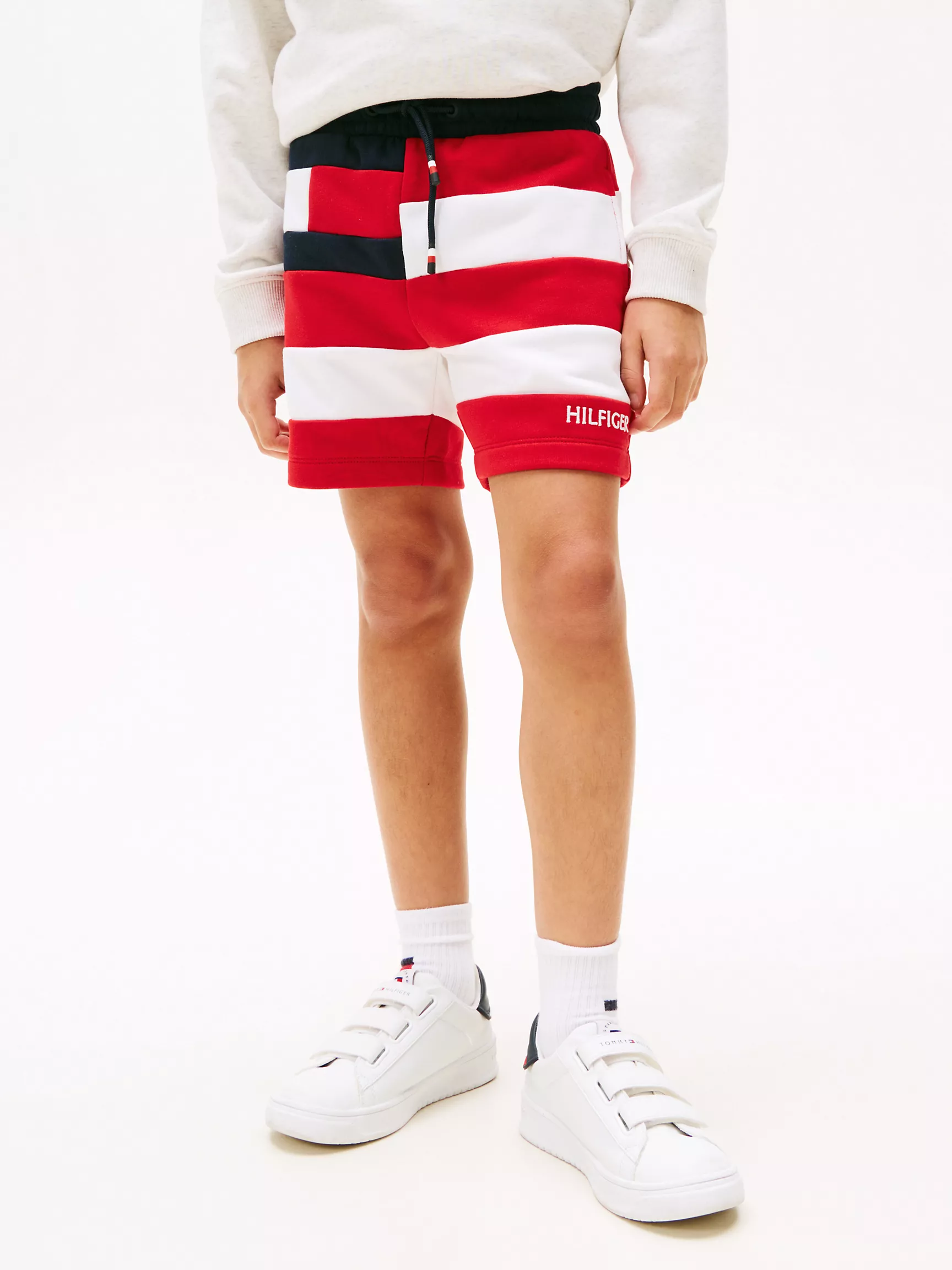Короткие шорты для мальчиков Tommy Hilfiger, Детские спортивные шорты в широкую полоску