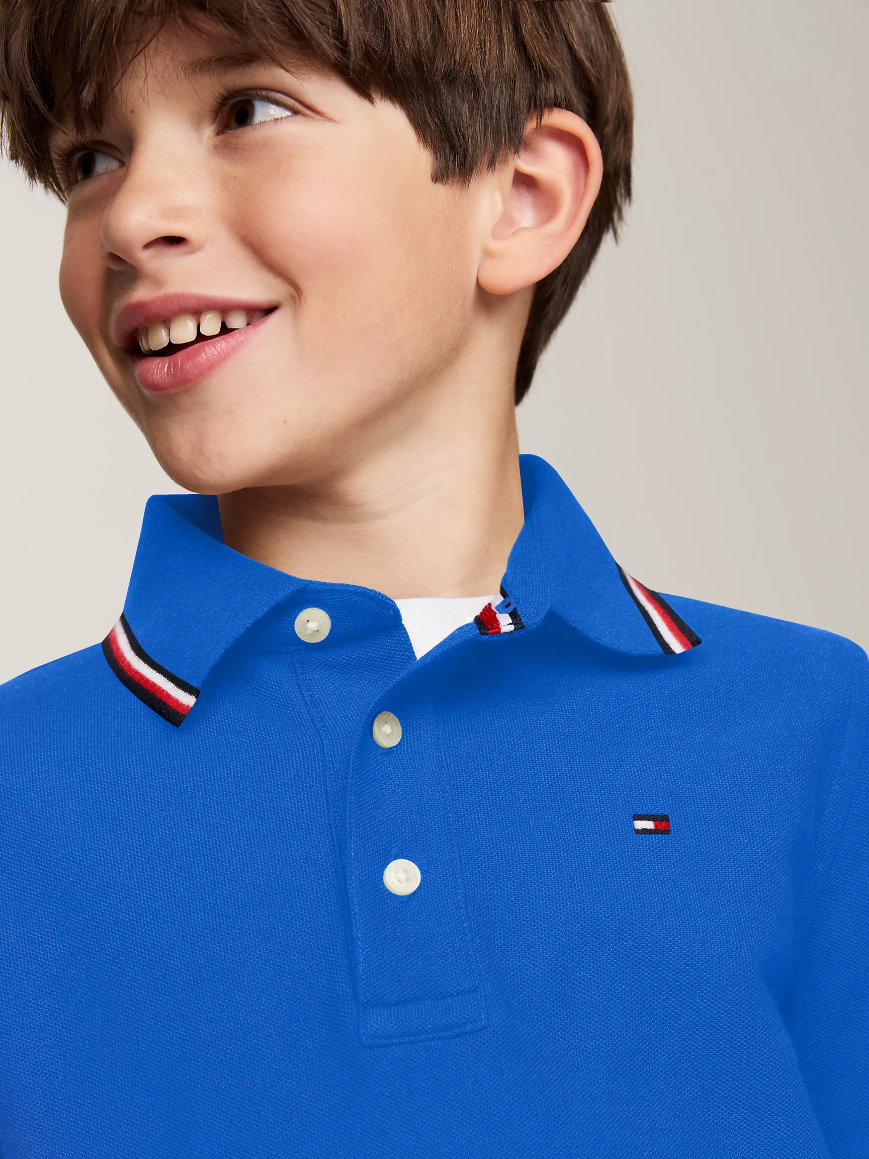 Рубашка-поло для мальчиков Tommy Hilfiger, Детское поло с длинным рукавом и влагоотводящей технологией Tommy