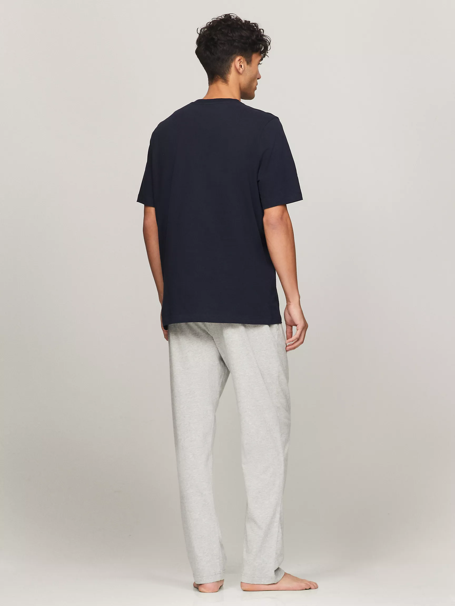 Мужская одежда для сна Tommy Hilfiger, Замшевая пижамная рубашка Henley из джерси