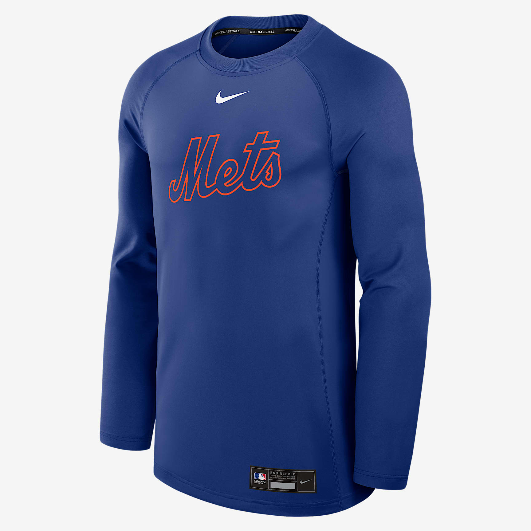 New York Mets Authentic Collection Game Time Men's Nike Dri-FIT MLB Pullover Crew