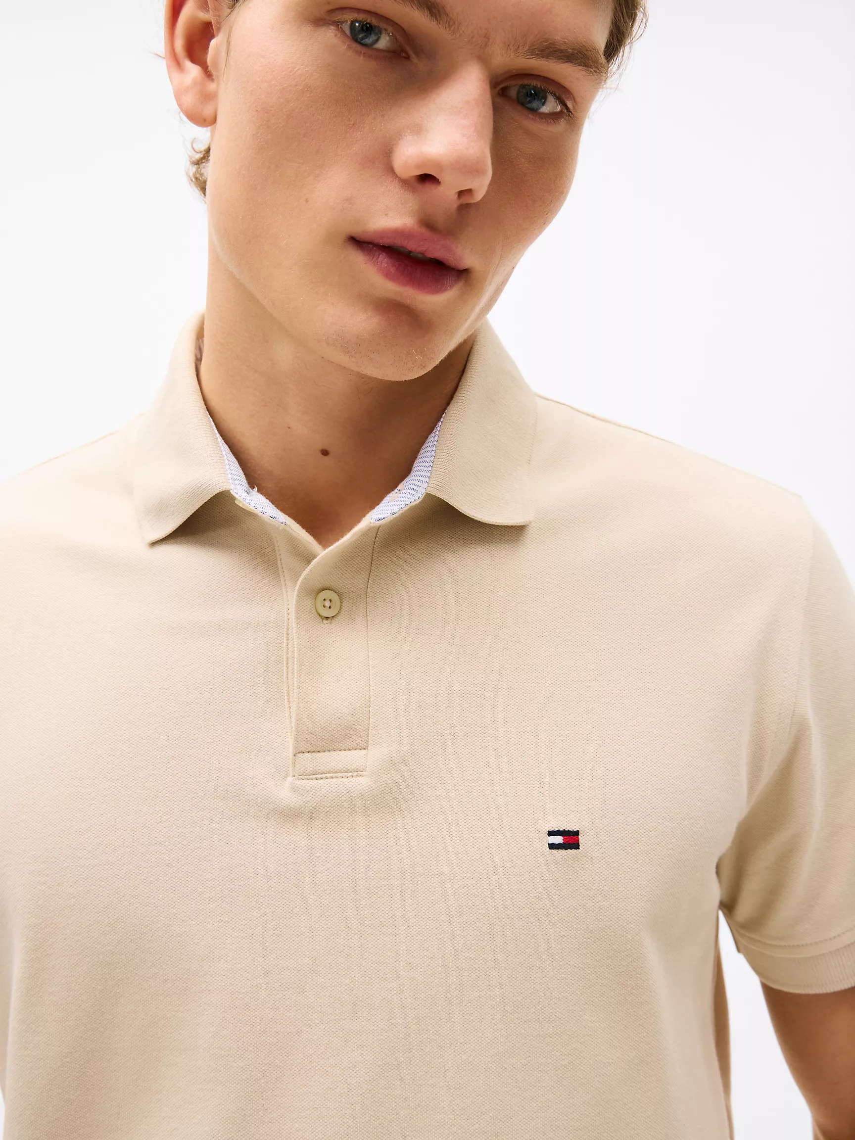 Мужское поло Tommy Hilfiger, Эластичное поло стандартного кроя Tommy