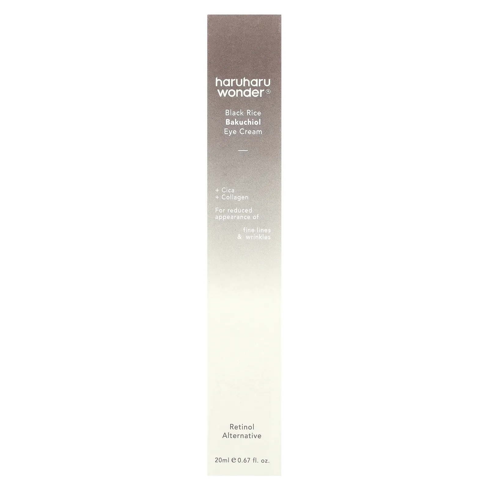 Haruharu, Wonder®, крем для кожи вокруг глаз с бакучиолом из черного риса, 20 мл (0,67 жидк. Унции)